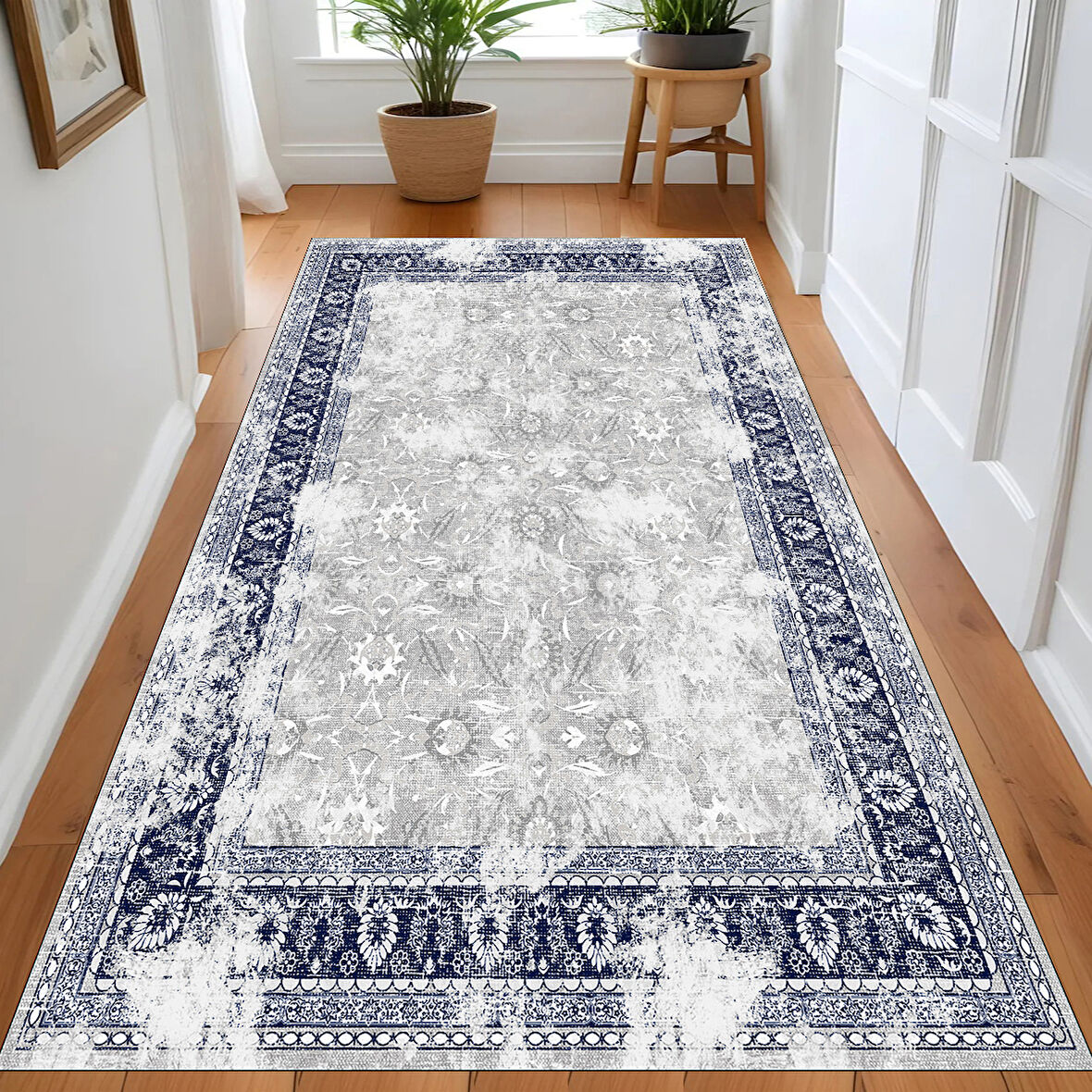 Rovigo Home Dijital Baskı Yıkanabilir Kaymaz Taban Salon Halısı Ve Yolluk RV123-FNL429