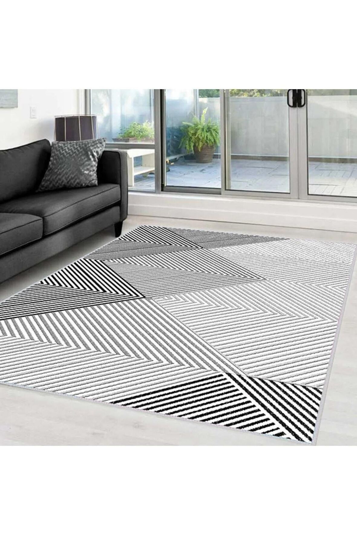 Dijital Baskı Yıkanabilir Kaymaz Taban Salon Halısı Rvg0007-sd540
