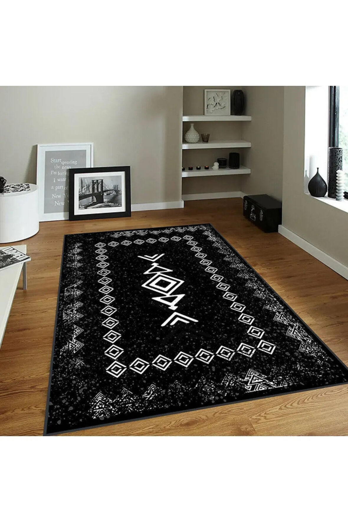 Dijital Baskı Yıkanabilir Kaymaz Taban Salon Halısı Ve Yolluk RVG0097-SD1045