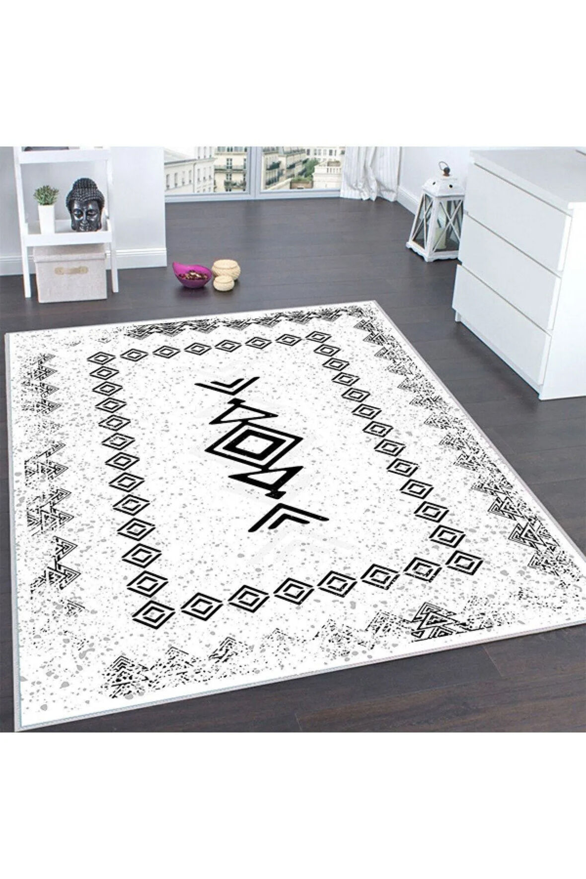 Dijital Baskı Yıkanabilir Kaymaz Taban Salon Halısı Ve Yolluk RVG0131-SD1049