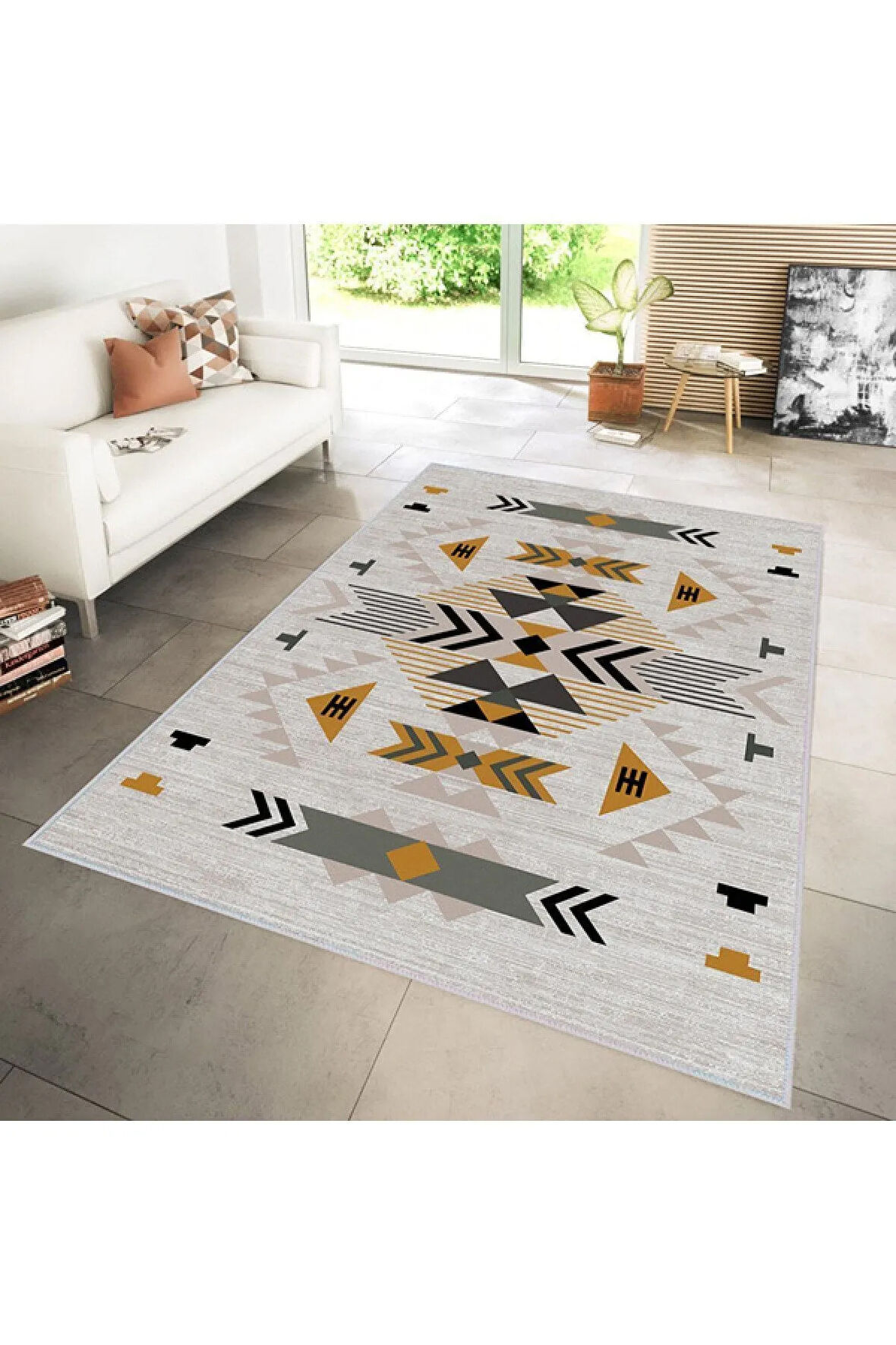 Dijital Baskı Yıkanabilir Kaymaz Taban Salon Halısı Ve Yolluk RVG0209-SD1103