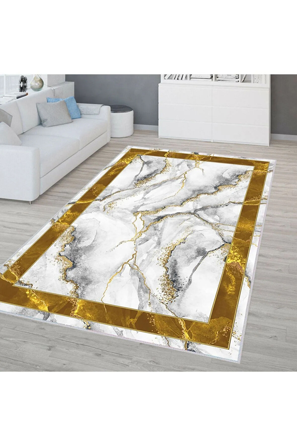 Dijital Baskı Yıkanabilir Kaymaz Taban Salon Halısı Ve Yolluk RVG0309-SD002