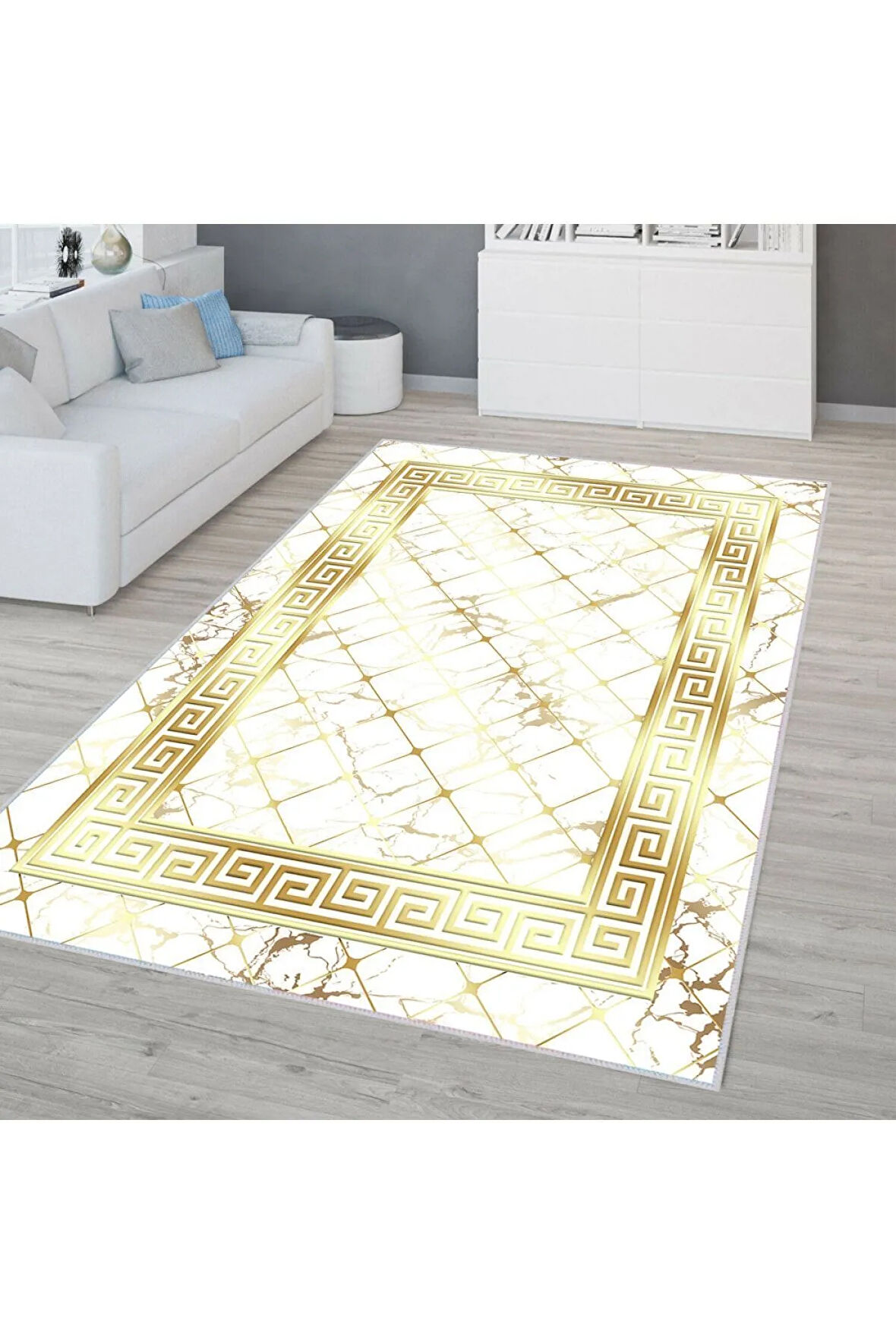 Dijital Baskı Yıkanabilir Kaymaz Taban Salon Halısı Ve Yolluk RVG0325-SM036