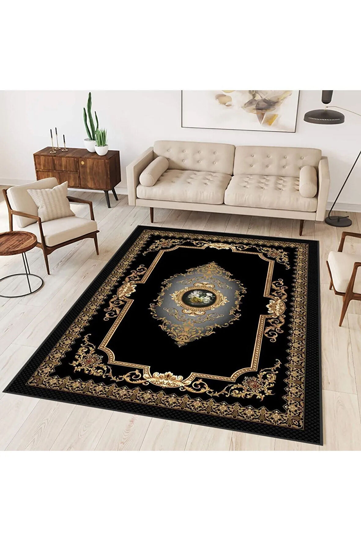 Dijital Baskı Yıkanabilir Kaymaz Taban Salon Halısı Ve Yolluk RVG0329