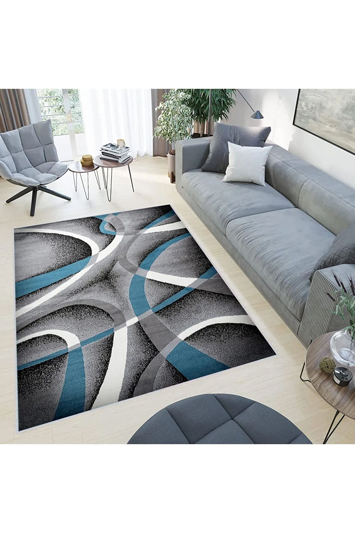Dijital Baskı Yıkanabilir Kaymaz Taban Salon Halısı Ve Yolluk RVG0438
