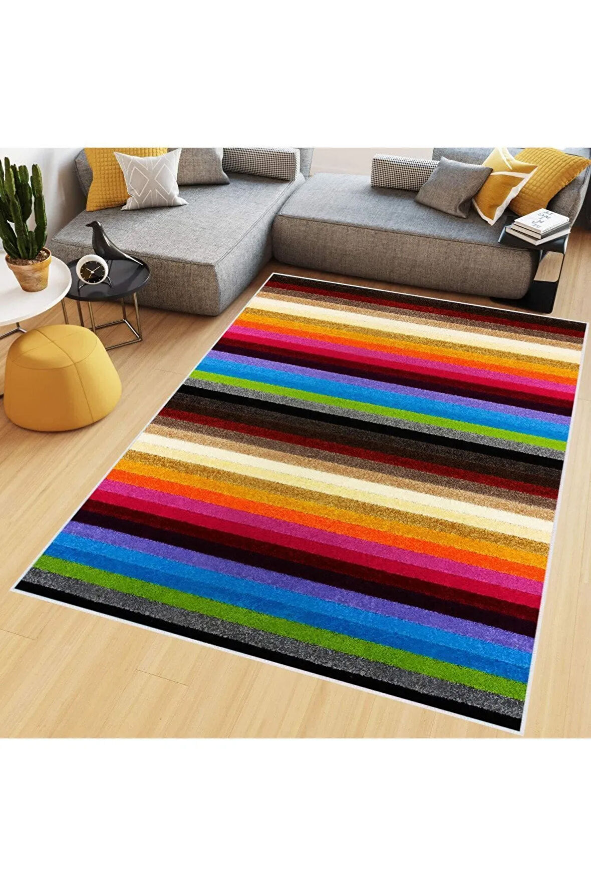 Dijital Baskı Yıkanabilir Kaymaz Taban Salon Halısı Ve Yolluk RVG0509