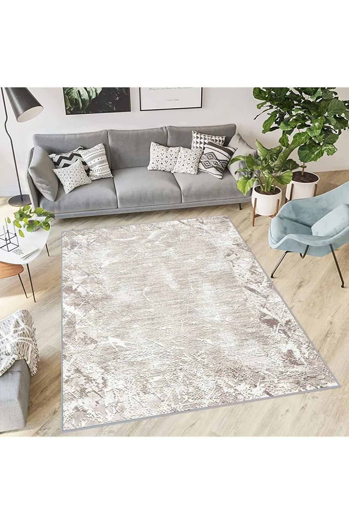 Dijital Baskı Yıkanabilir Kaymaz Taban Salon Halısı Ve Yolluk RVG0561