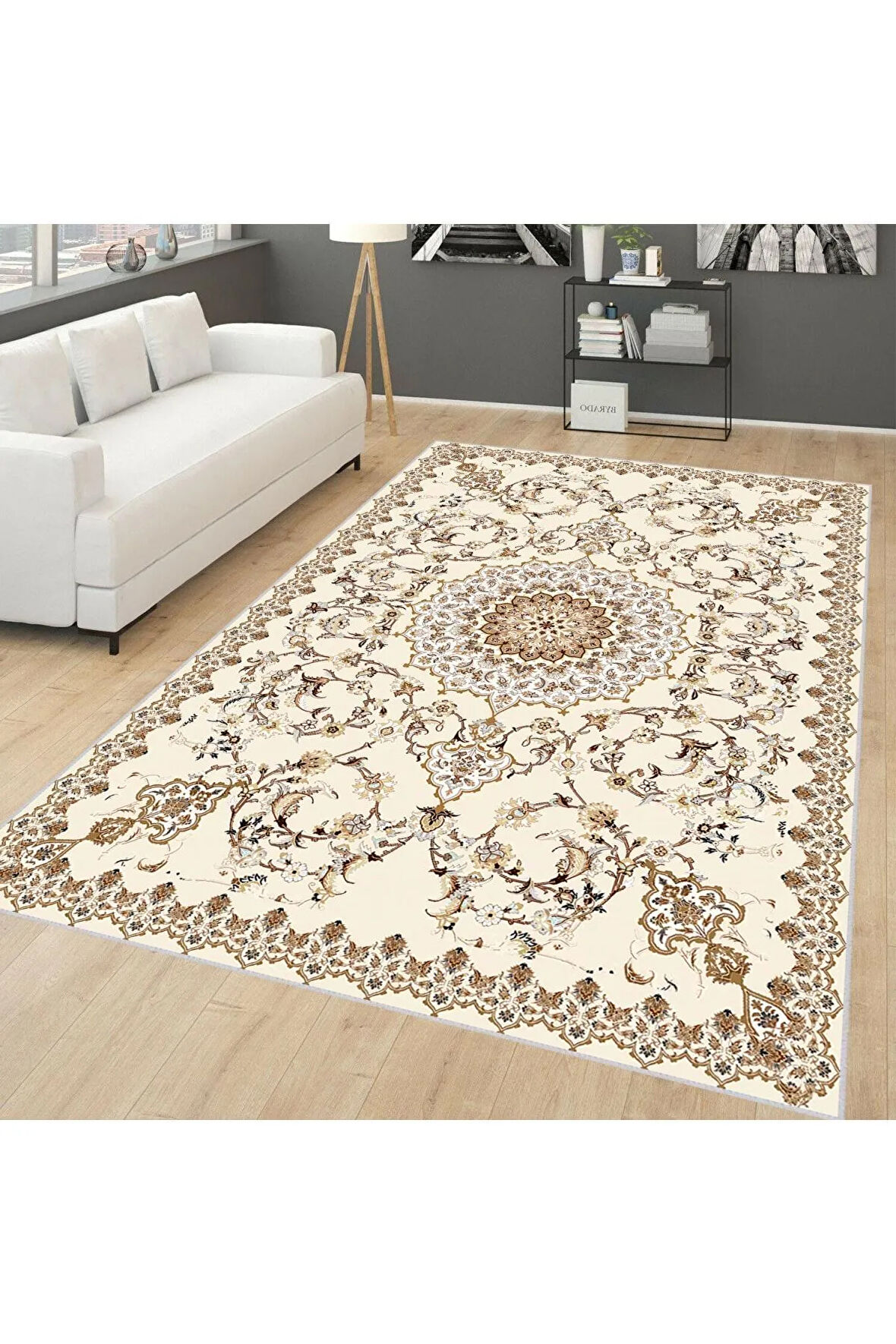 Dijital Baskı Yıkanabilir Kaymaz Taban Salon Halısı Ve Yolluk RVG0639