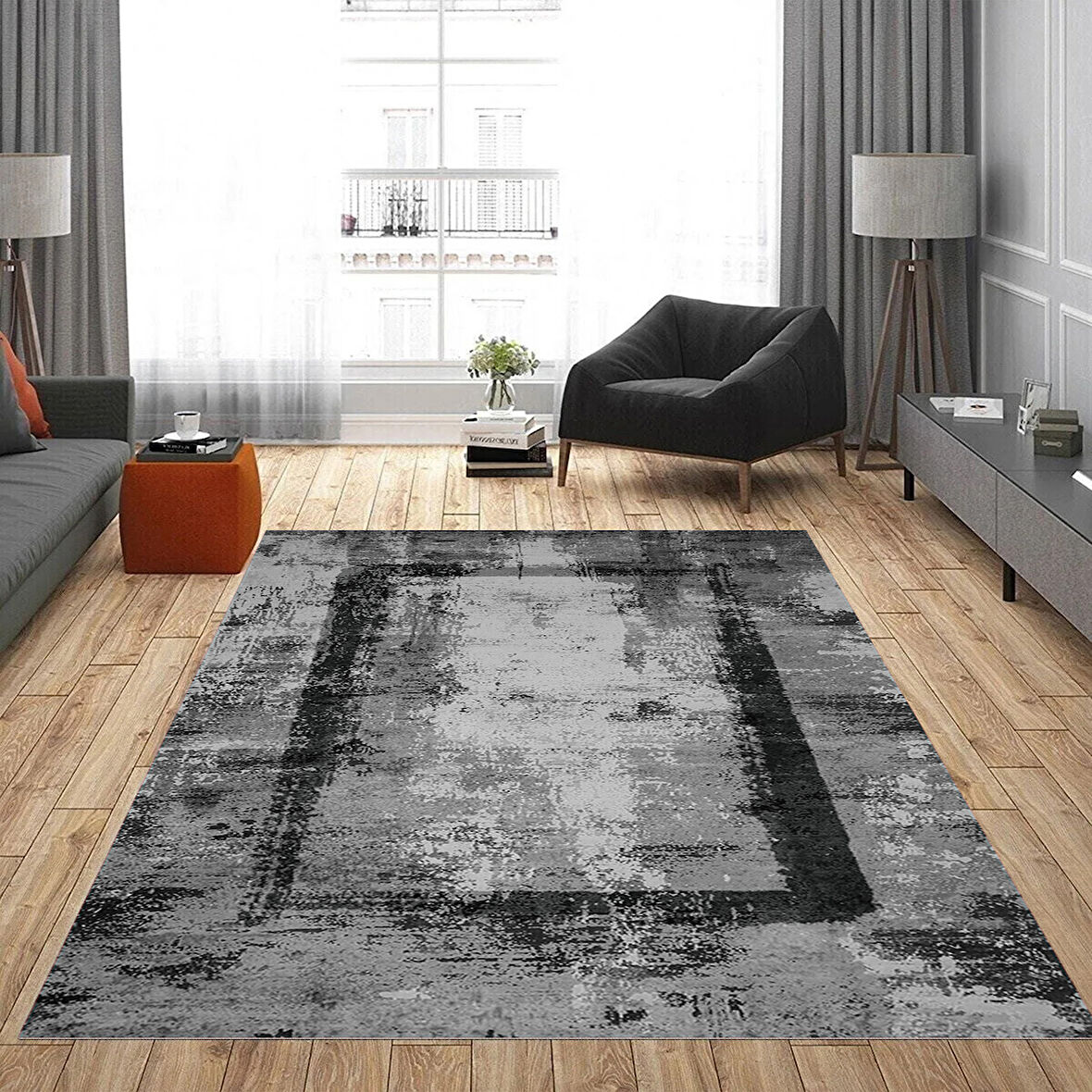 Rovigo Home Dijital Baskı Yıkanabilir Kaymaz Taban Salon Halısı Ve Yolluk RVG0824-FNL34