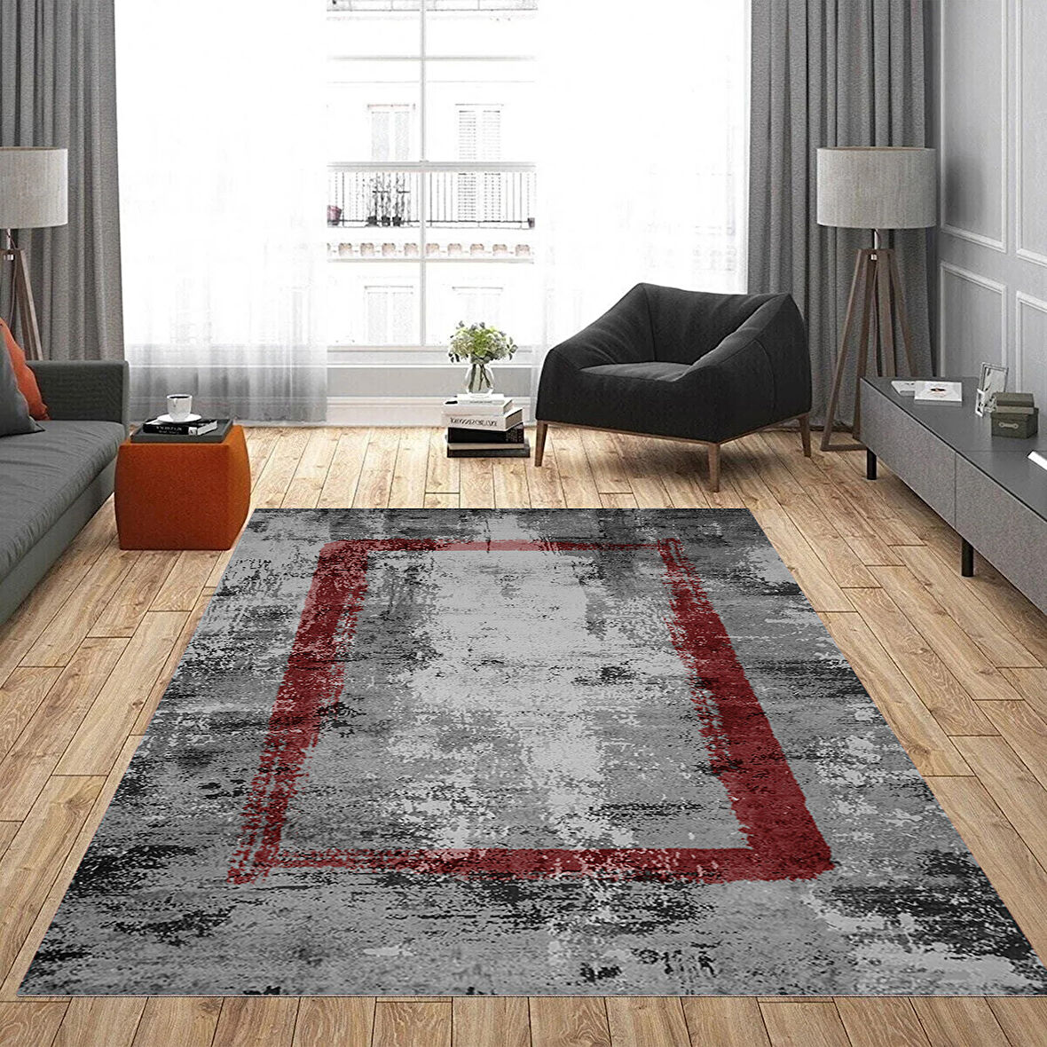 Rovigo Home Dijital Baskı Yıkanabilir Kaymaz Taban Salon Halısı Ve Yolluk RVG0825-FNL35