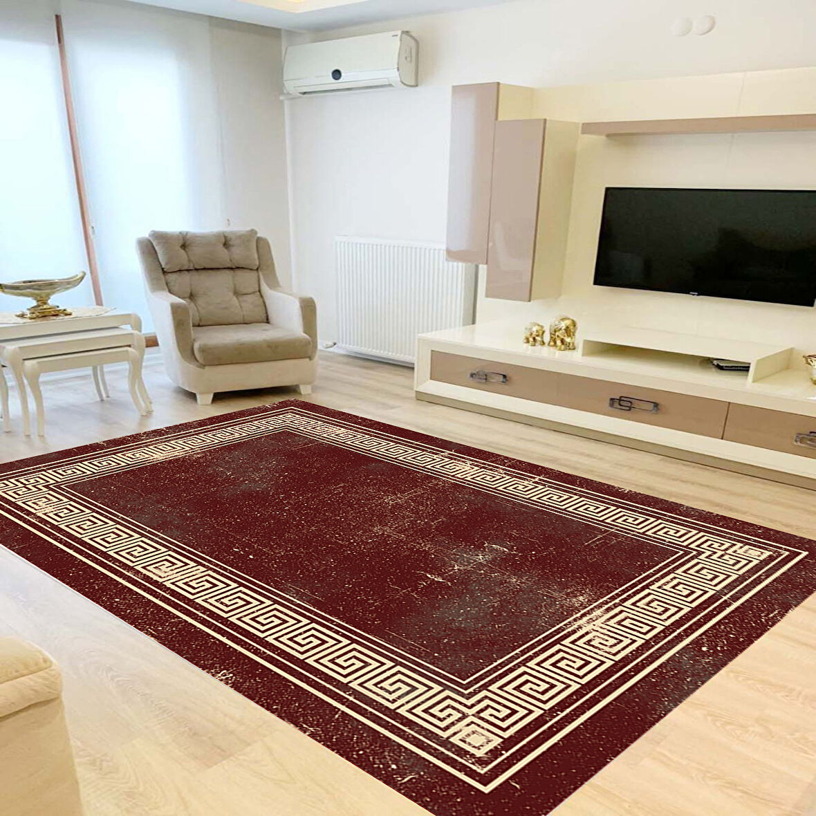 Rovigo Home Dijital Baskı Yıkanabilir Kaymaz Taban Salon Halısı Ve Yolluk RVG0832-FNL42