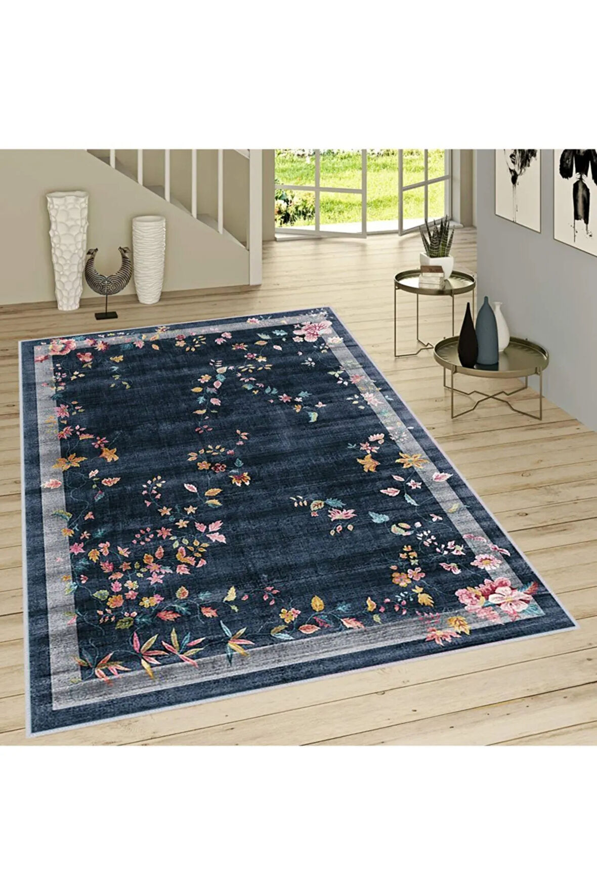 Dijital Baskı Yıkanabilir Kaymaz Taban Salon Halısı Ve Yolluk RVG1033