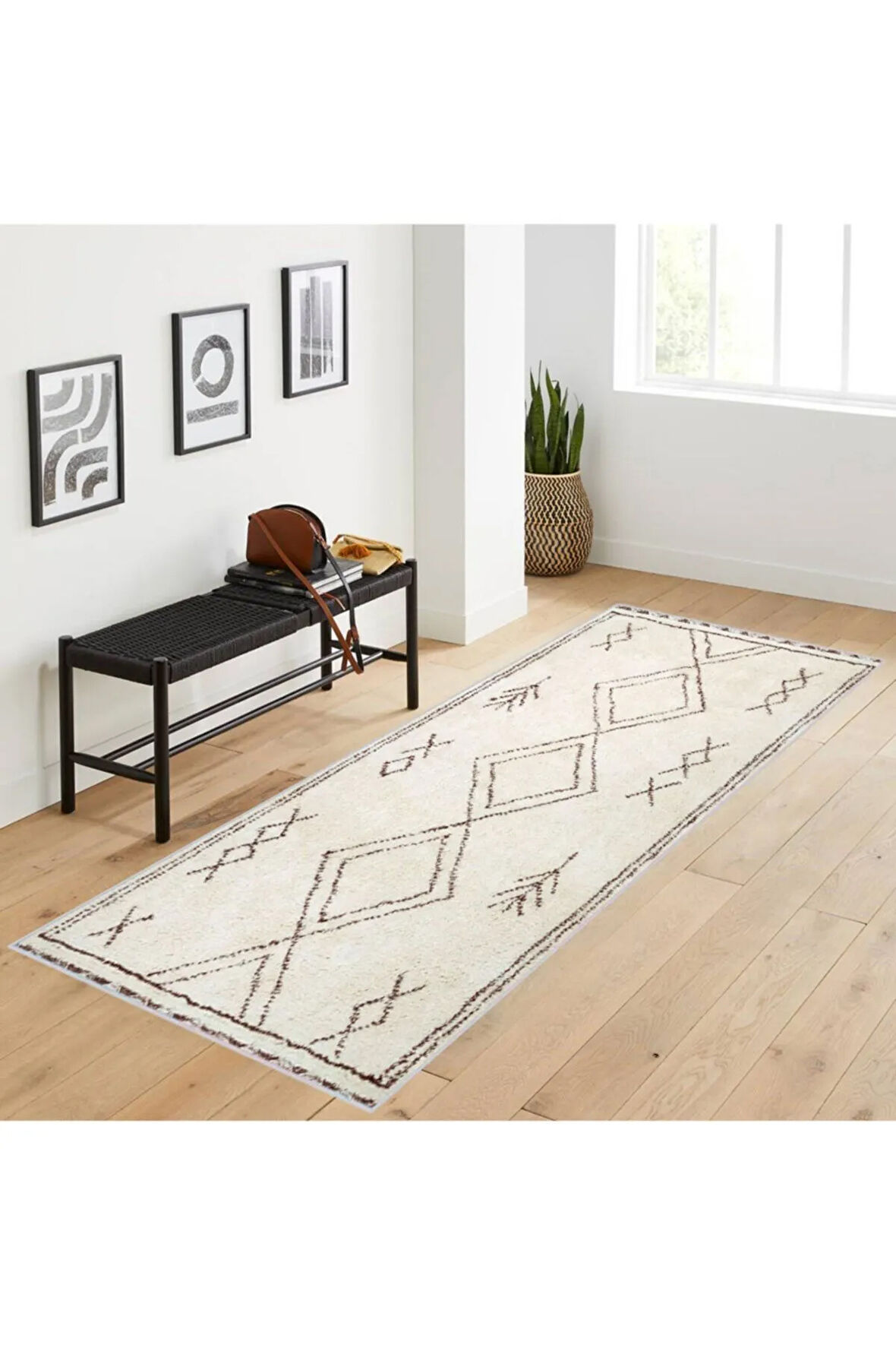 Dijital Baskı Yıkanabilir Kaymaz Taban Salon Halısı Ve Yolluk RVG1071