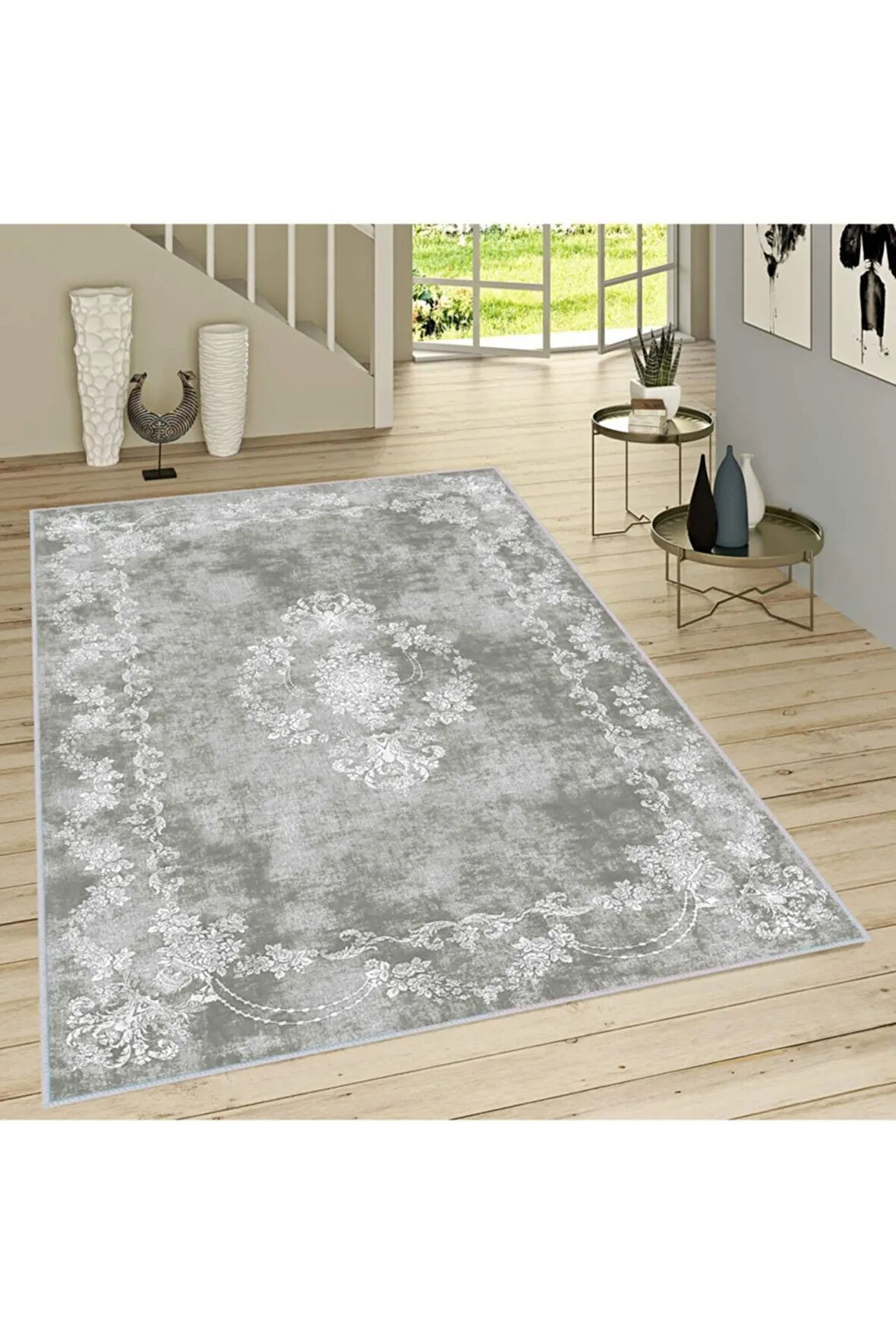 Dijital Baskı Yıkanabilir Kaymaz Taban Salon Halısı Ve Yolluk RVG1228