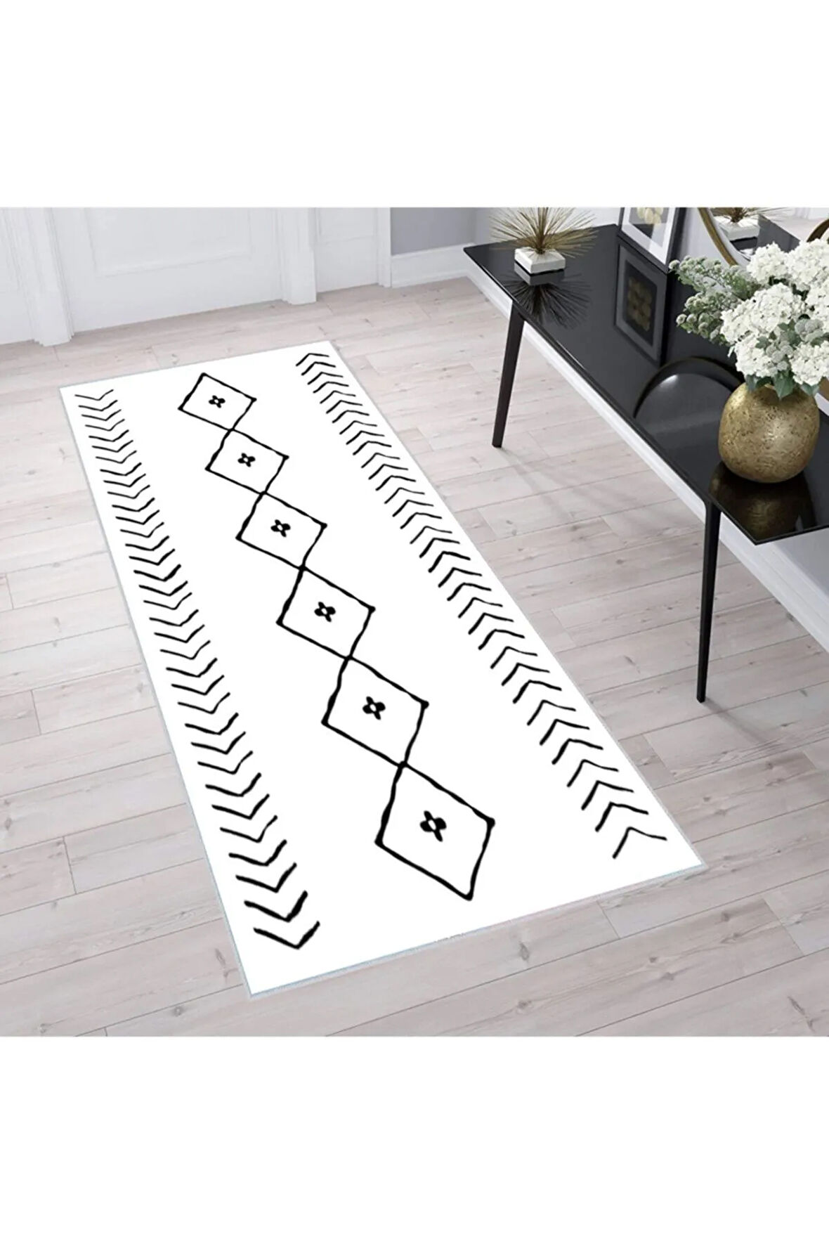 Dijital Baskı Yıkanabilir Kaymaz Taban Salon Halısı Ve Yolluk RVG1358-HT571