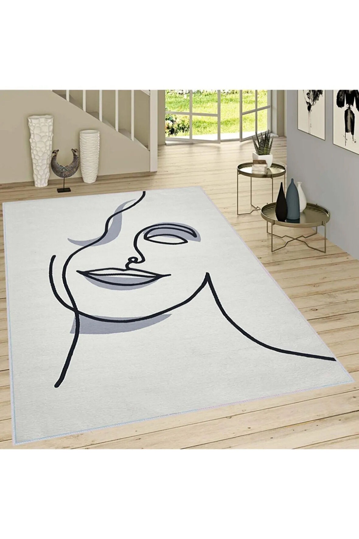 Dijital Baskı Yıkanabilir Kaymaz Taban Salon Halısı Ve Yolluk RVG1412