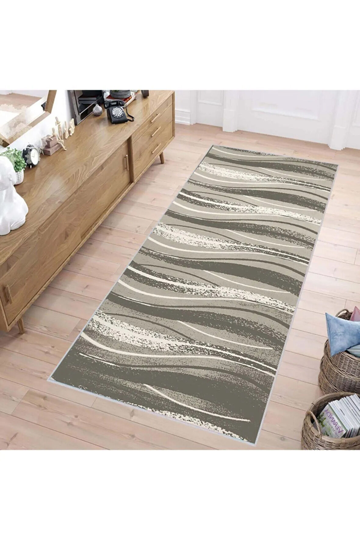 Dijital Baskı Yıkanabilir Kaymaz Taban Salon Halısı Ve Yolluk RVG1413