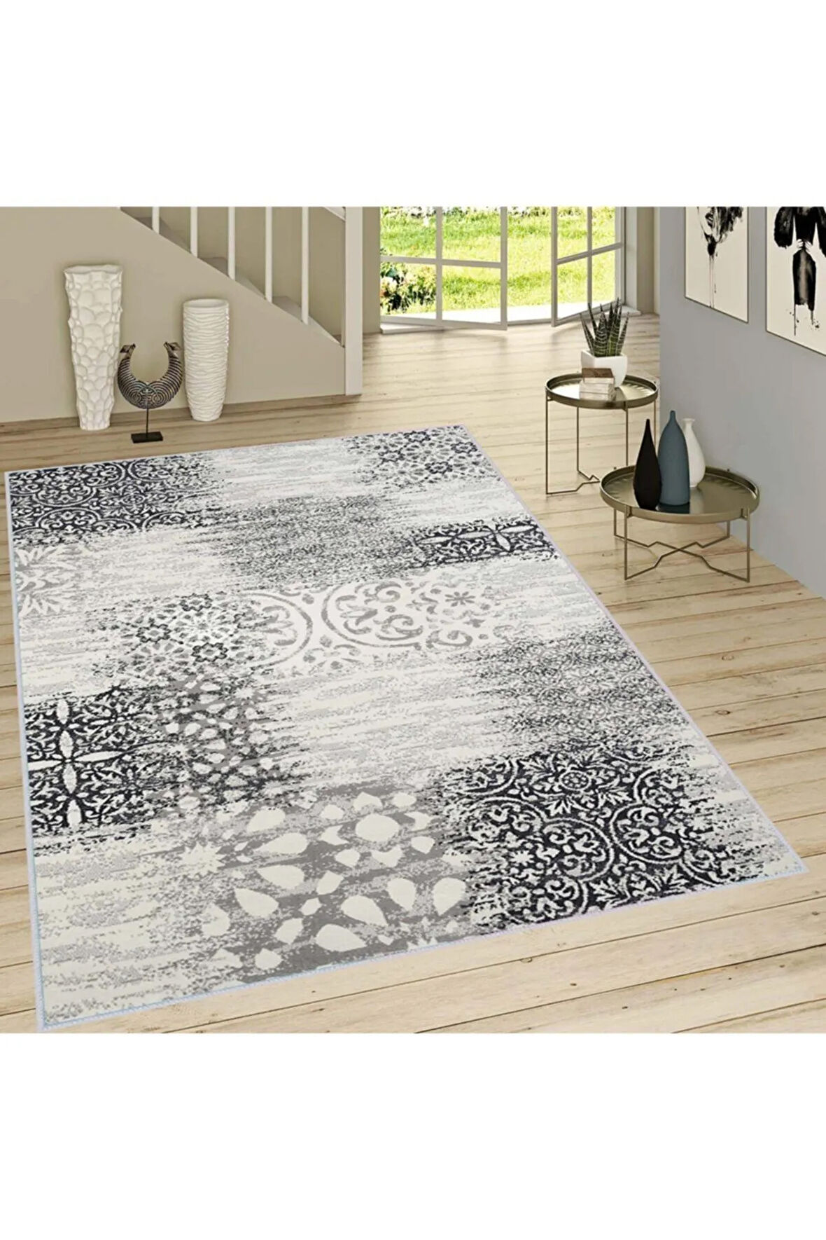 Dijital Baskı Yıkanabilir Kaymaz Taban Salon Halısı Ve Yolluk RVG1441