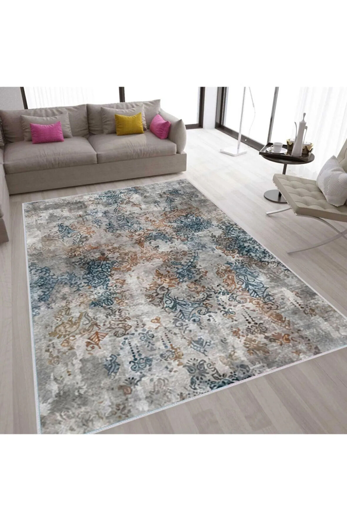 Dijital Baskı Yıkanabilir Kaymaz Taban Salon Halısı Ve Yolluk RVG1588-SD292