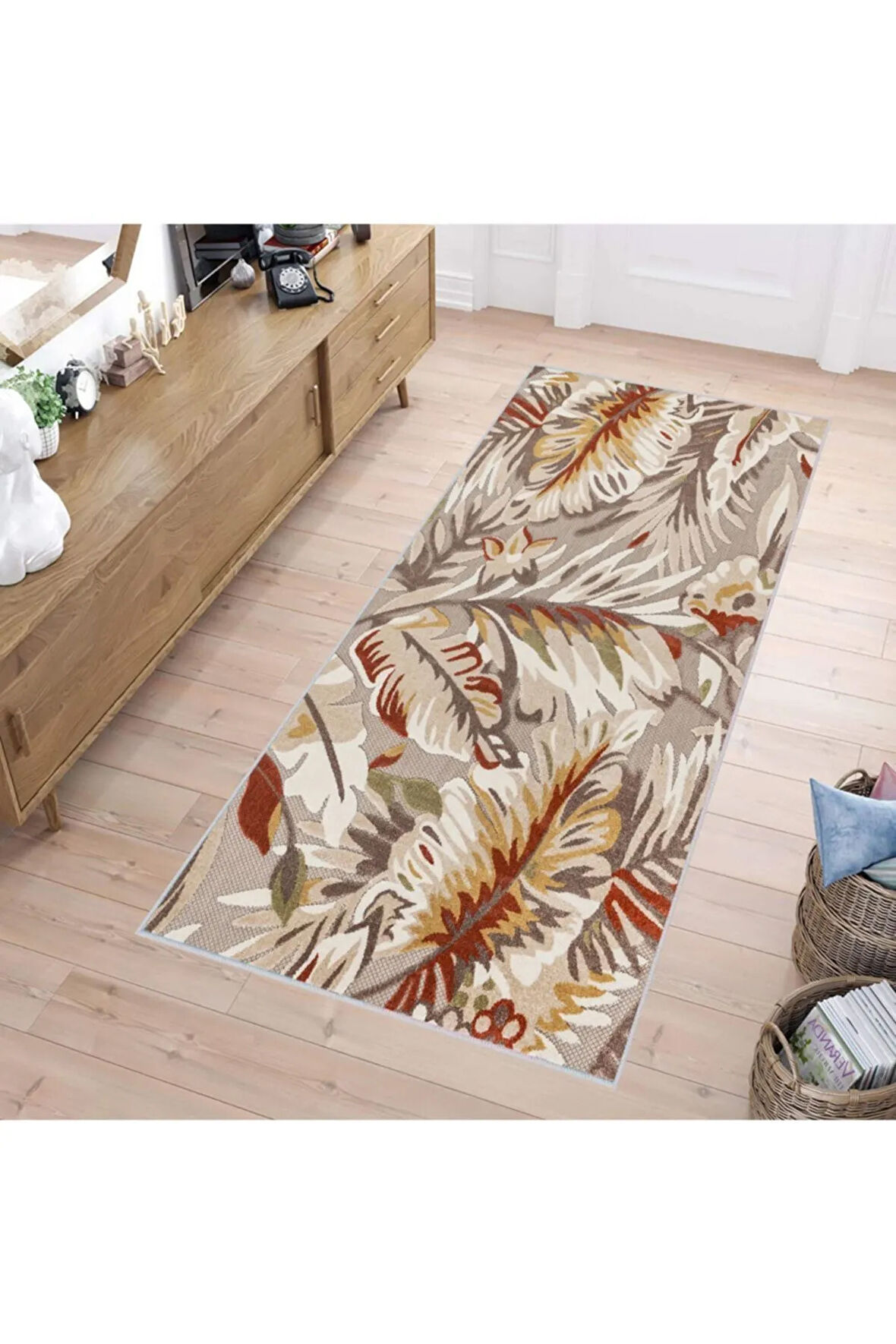 Dijital Baskı Yıkanabilir Kaymaz Taban Salon Halısı Ve Yolluk RVG1704