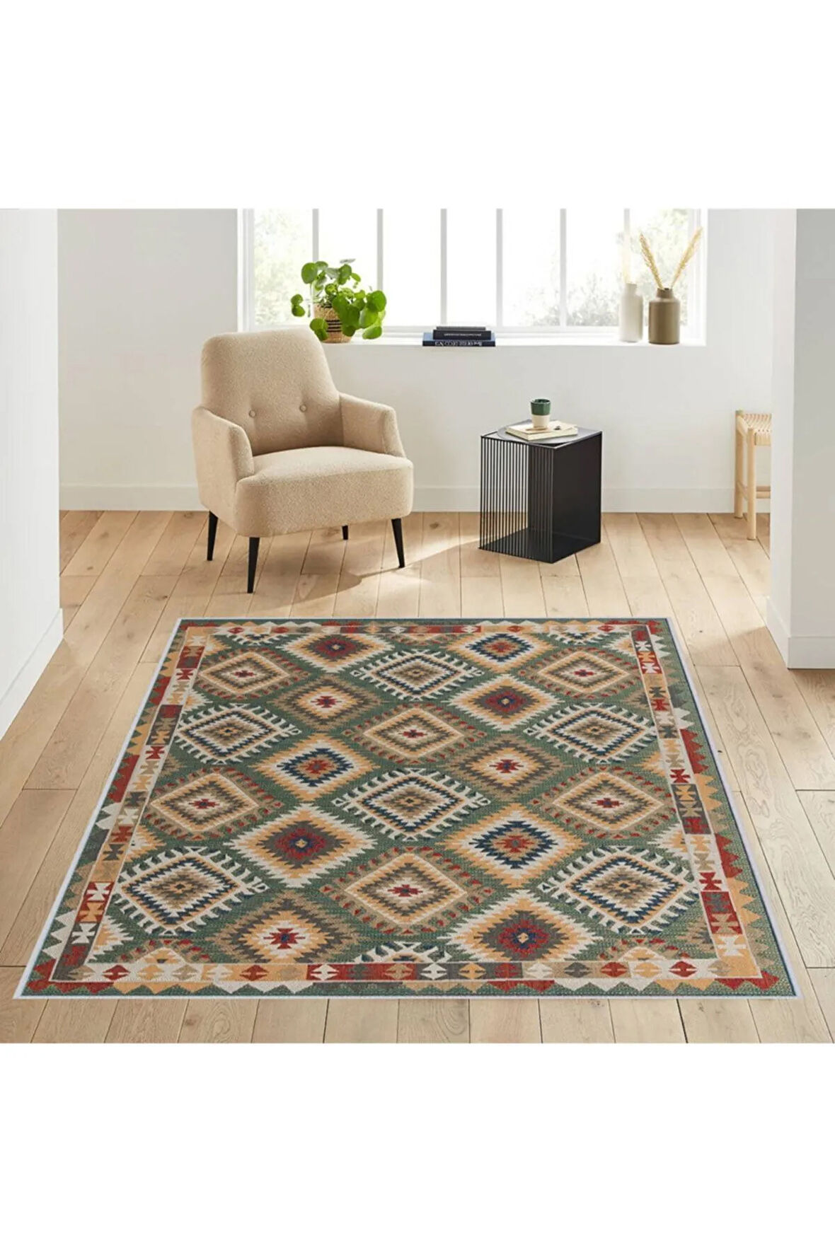 Dijital Baskı Yıkanabilir Kaymaz Taban Salon Halısı Ve Yolluk RVG1713