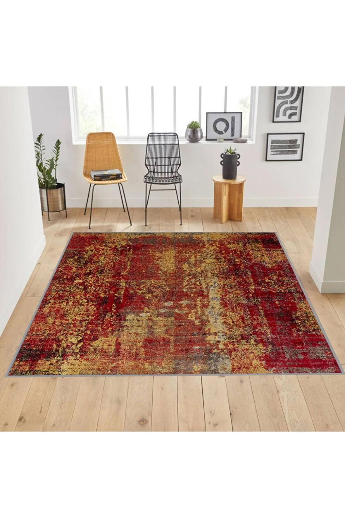 Dijital Baskı Yıkanabilir Kaymaz Taban Salon Halısı Ve Yolluk RVG1786