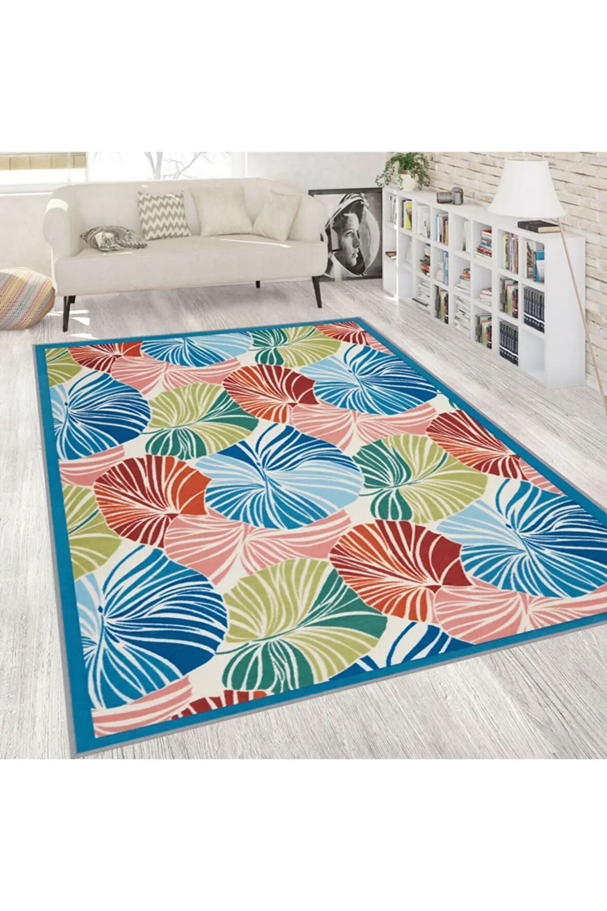 Dijital Baskı Yıkanabilir Kaymaz Taban Salon Halısı Ve Yolluk RVG1812