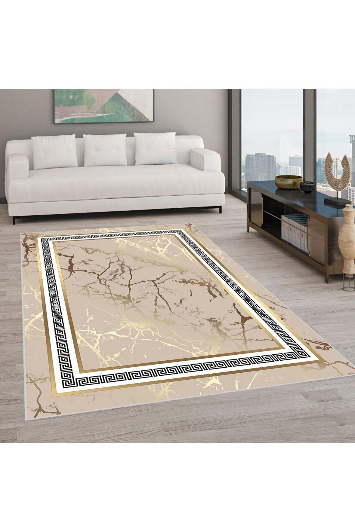 Dijital Baskı Yıkanabilir Kaymaz Taban Salon Halısı Ve Yolluk RVG1892-SD78