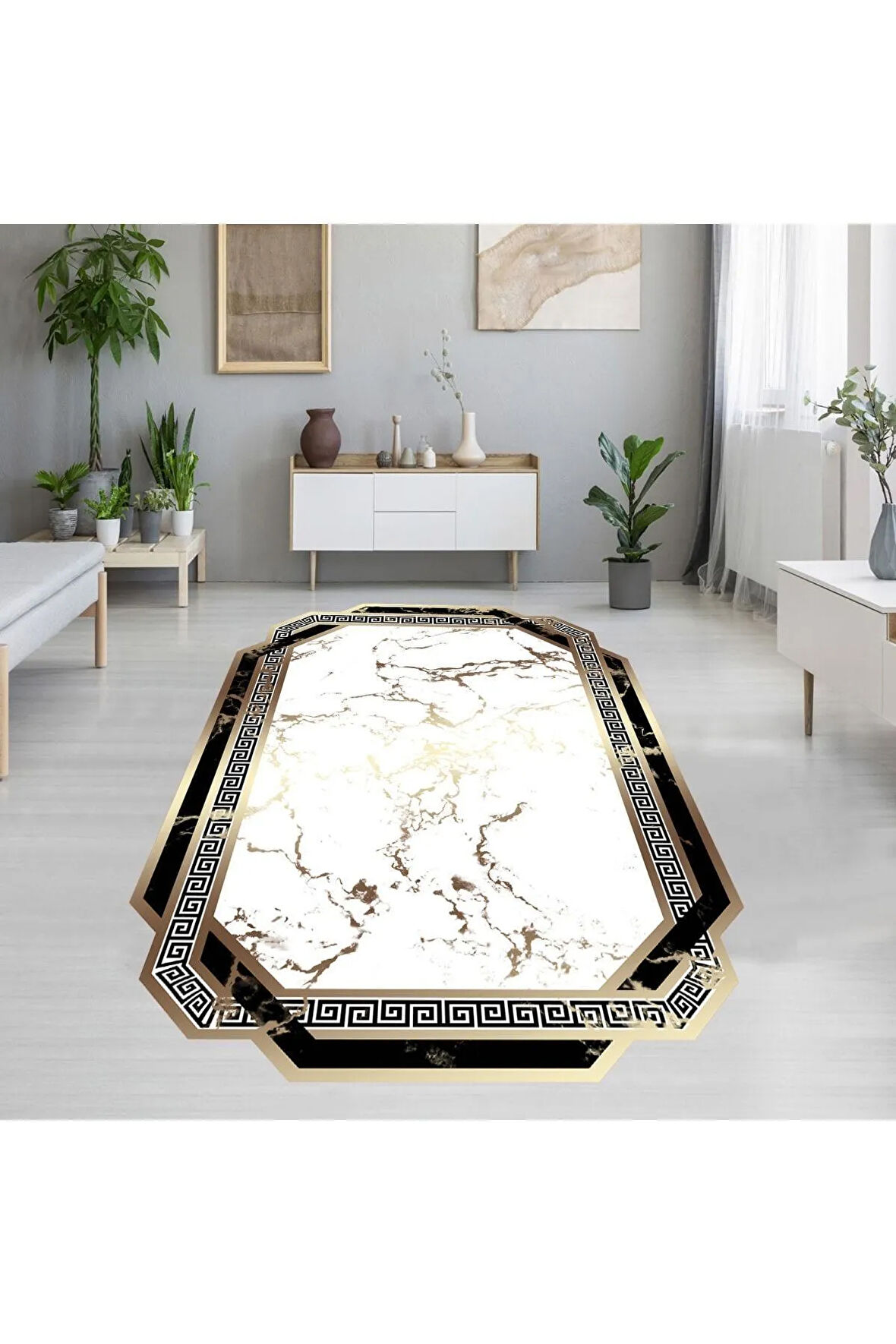 Dijital Baskı Yıkanabilir Kaymaz Taban Salon Halısı Ve Yolluk RVG1912-SM71