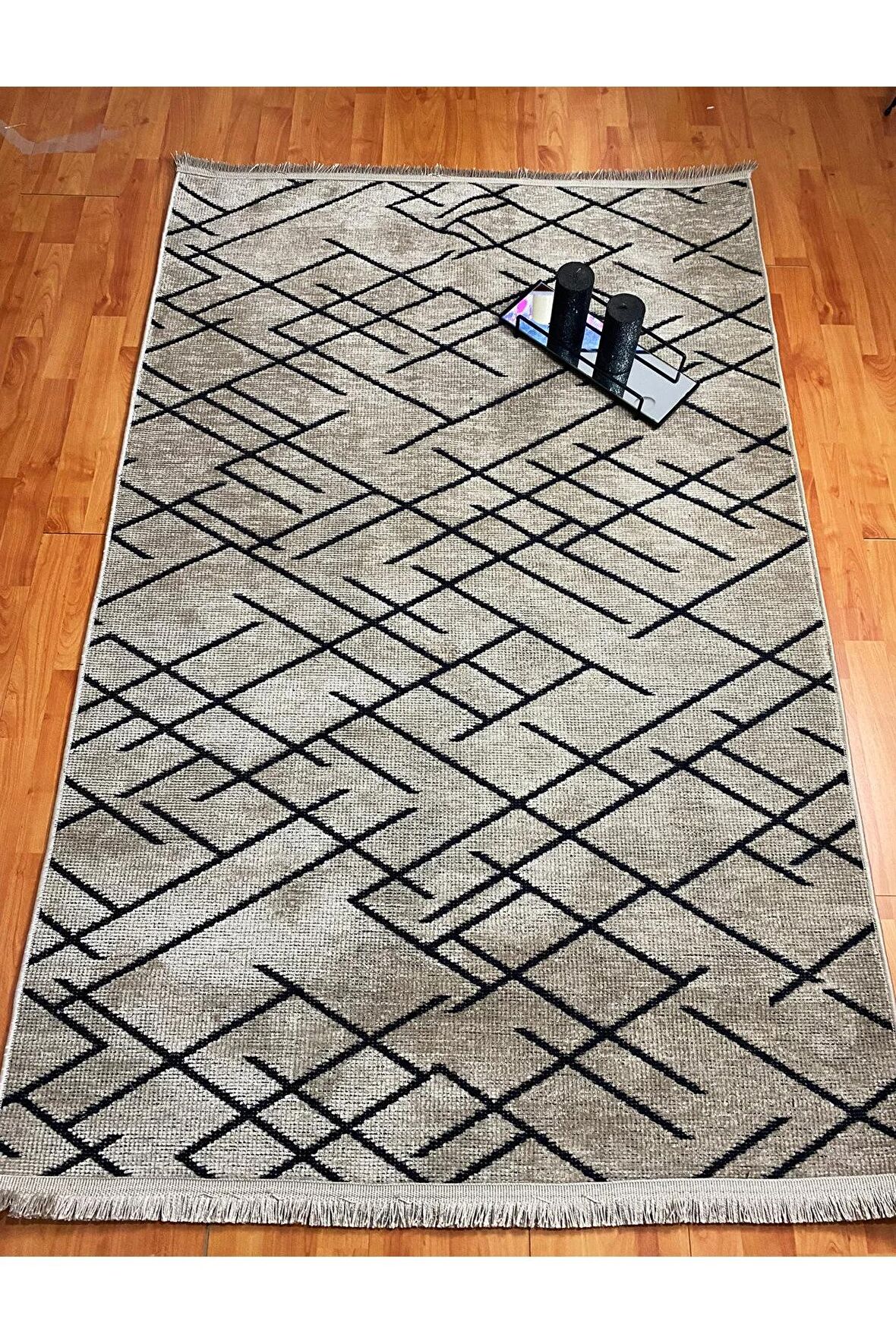 Rovigo Home Modern Şönil Dokuma Halı Yolluk ÇZGL SR-Vizon