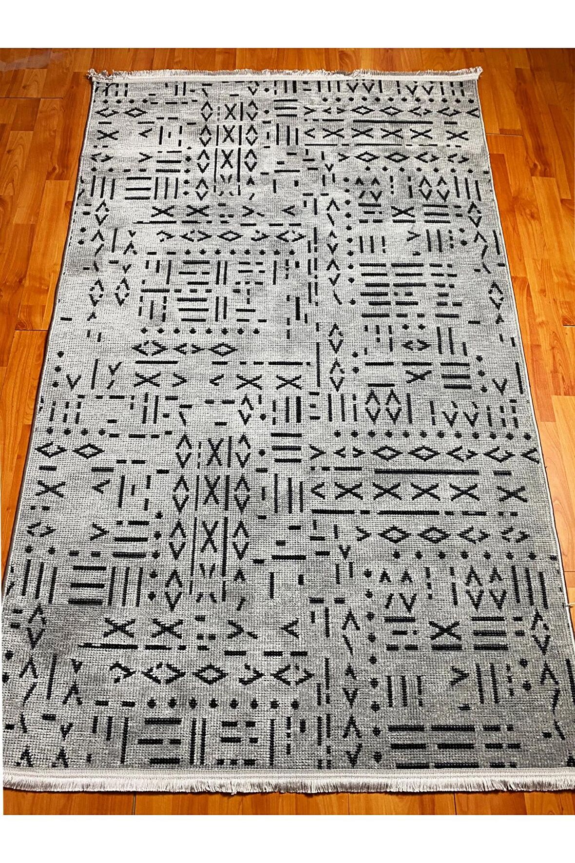 Rovigo Home Modern Şönil Dokuma Halı Yolluk ÇTR SR-Gri
