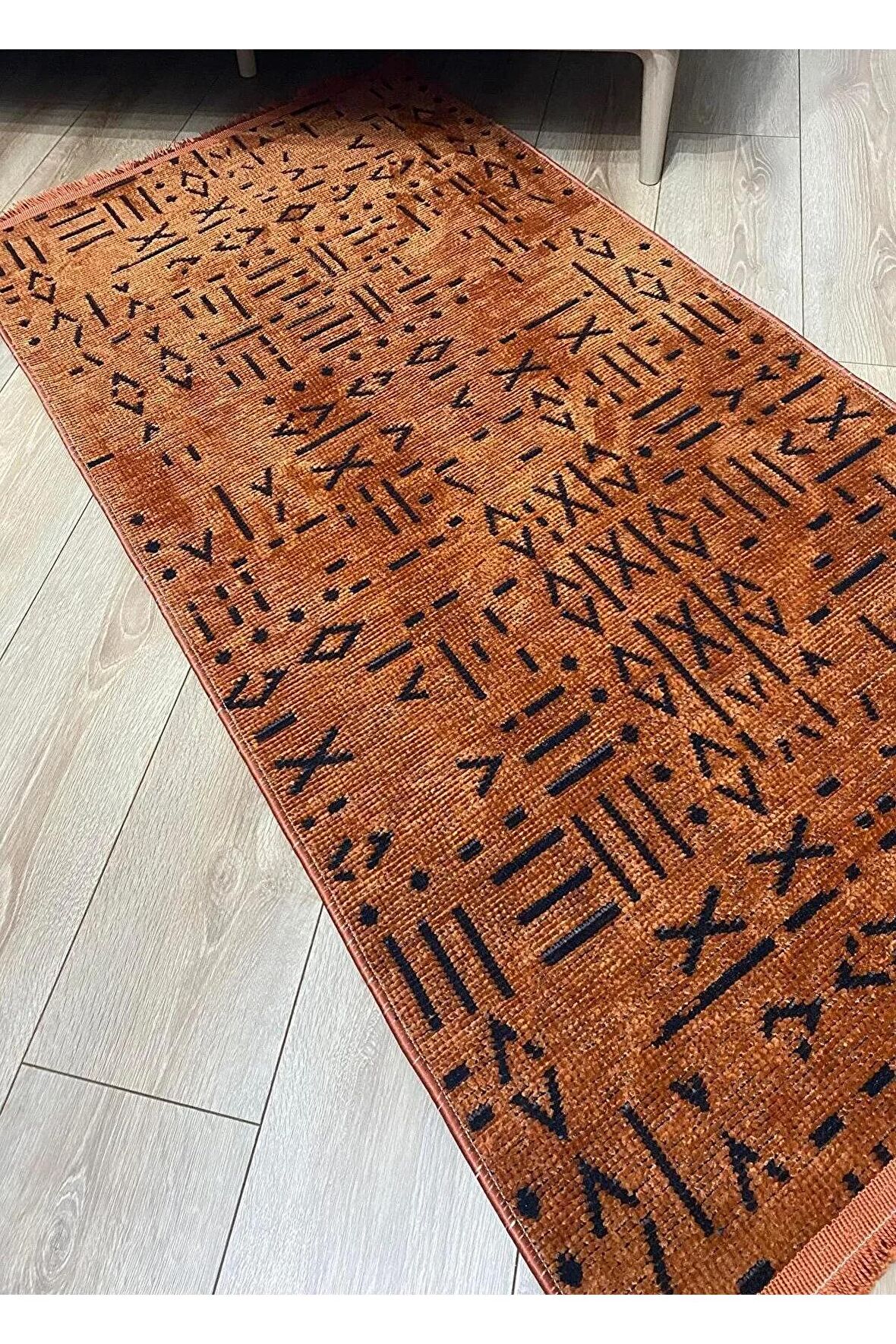 Rovigo Home Modern Şönil Dokuma Halı Yolluk ÇTR SR-Kiremit