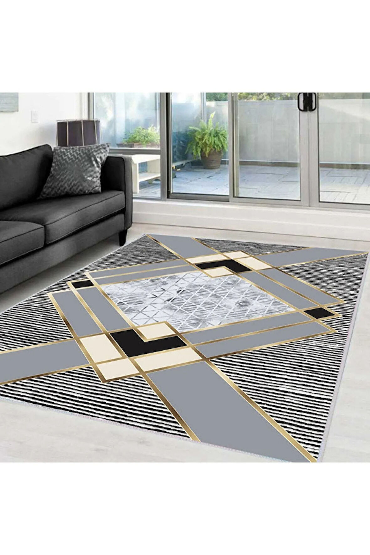 Dijital Baskı Yıkanabilir Kaymaz Taban Salon Halısı Ve Yolluk RVG0011-SD697