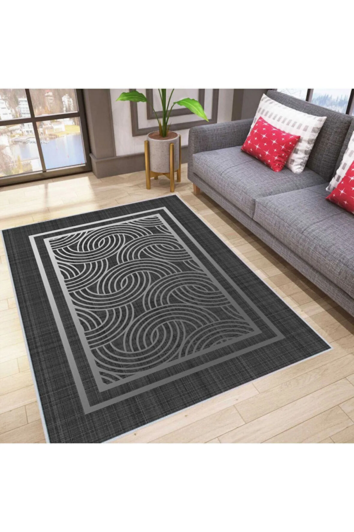 Dijital Baskı Yıkanabilir Kaymaz Taban Salon Halısı Ve Yolluk RVG0015-SD838