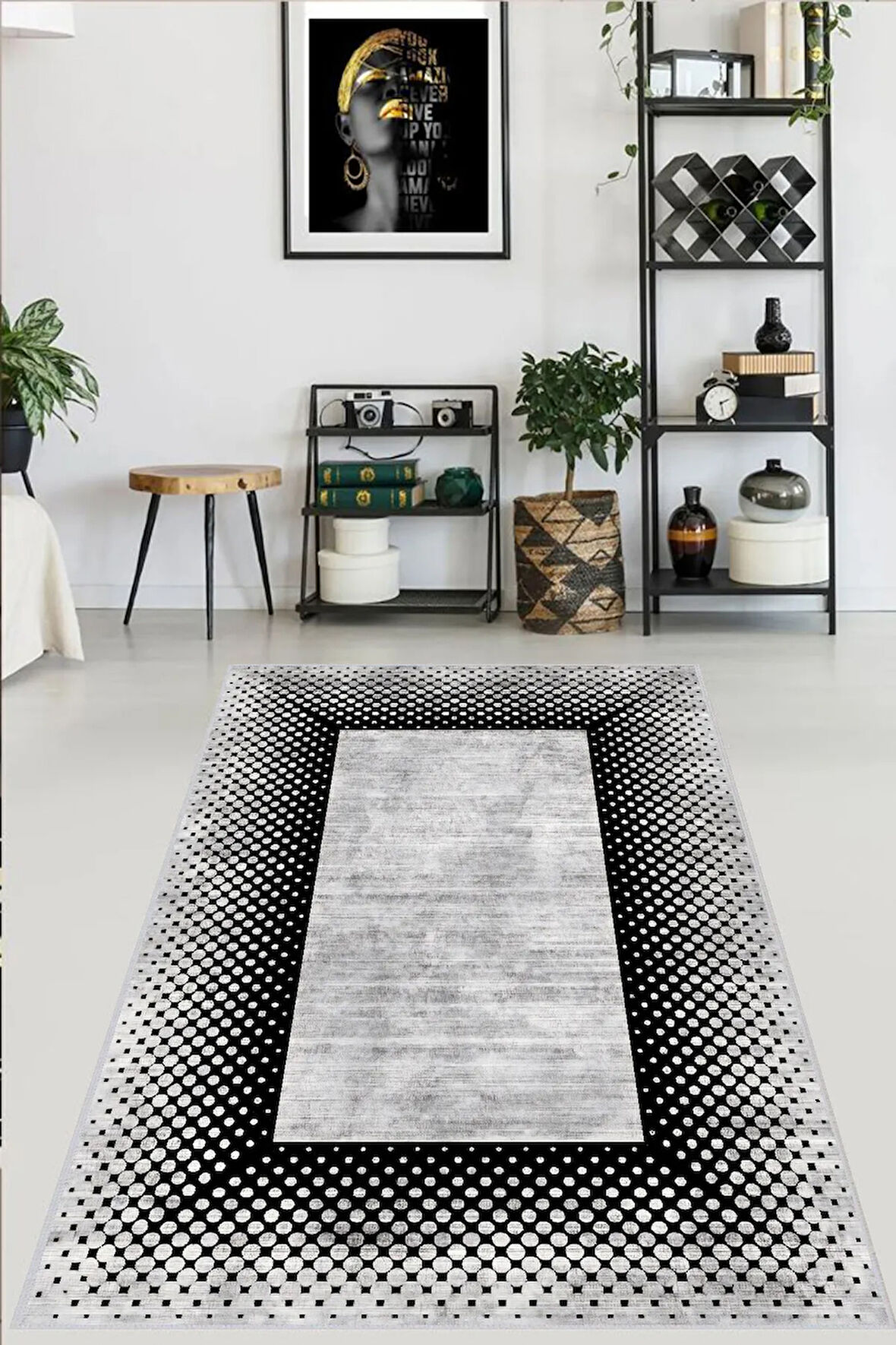 Dijital Baskı Yıkanabilir Kaymaz Taban Salon Halısı Ve Yolluk RVGHM0017