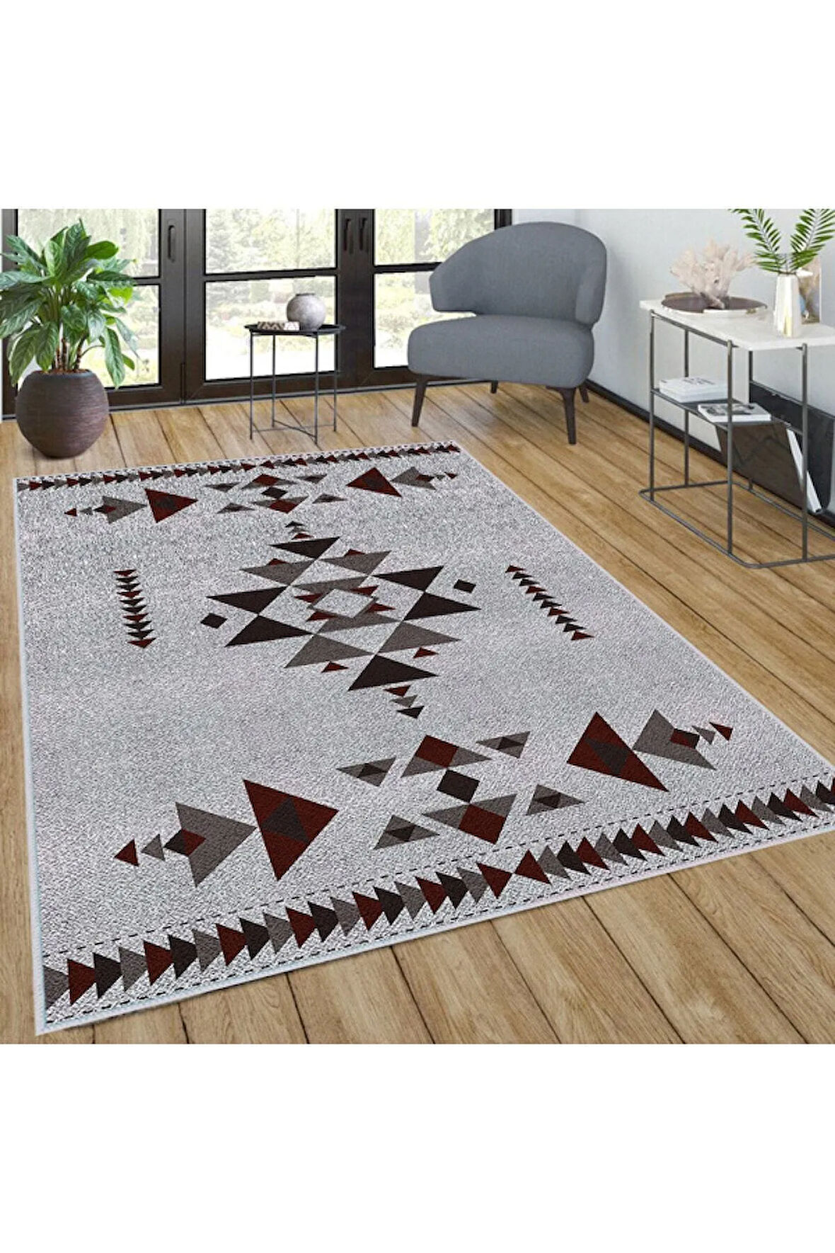 Dijital Baskı Yıkanabilir Kaymaz Taban Salon Halısı Ve Yolluk RVG0038-SD1058