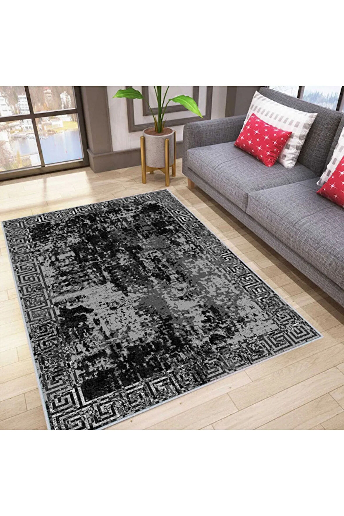 Dijital Baskı Yıkanabilir Kaymaz Taban Salon Halısı Ve Yolluk RVG0045-SD1105