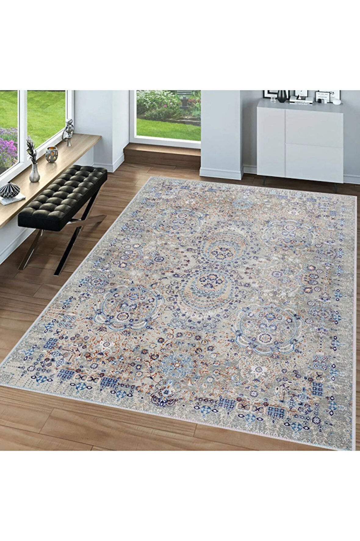 Dijital Baskı Yıkanabilir Kaymaz Taban Salon Halısı Ve Yolluk RVG0049-SD1124