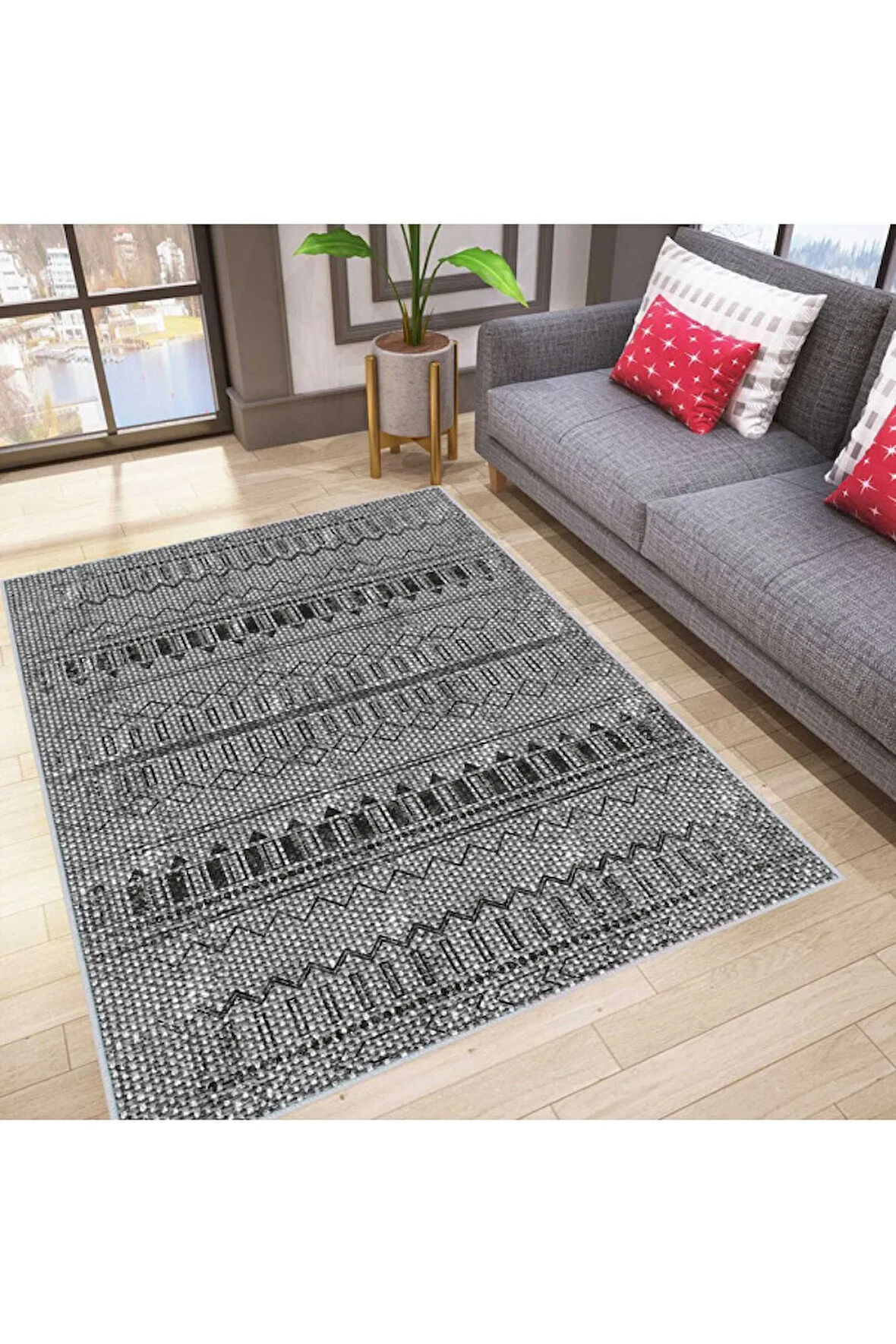 Dijital Baskı Yıkanabilir Kaymaz Taban Salon Halısı Ve Yolluk RVG0056-SD1173