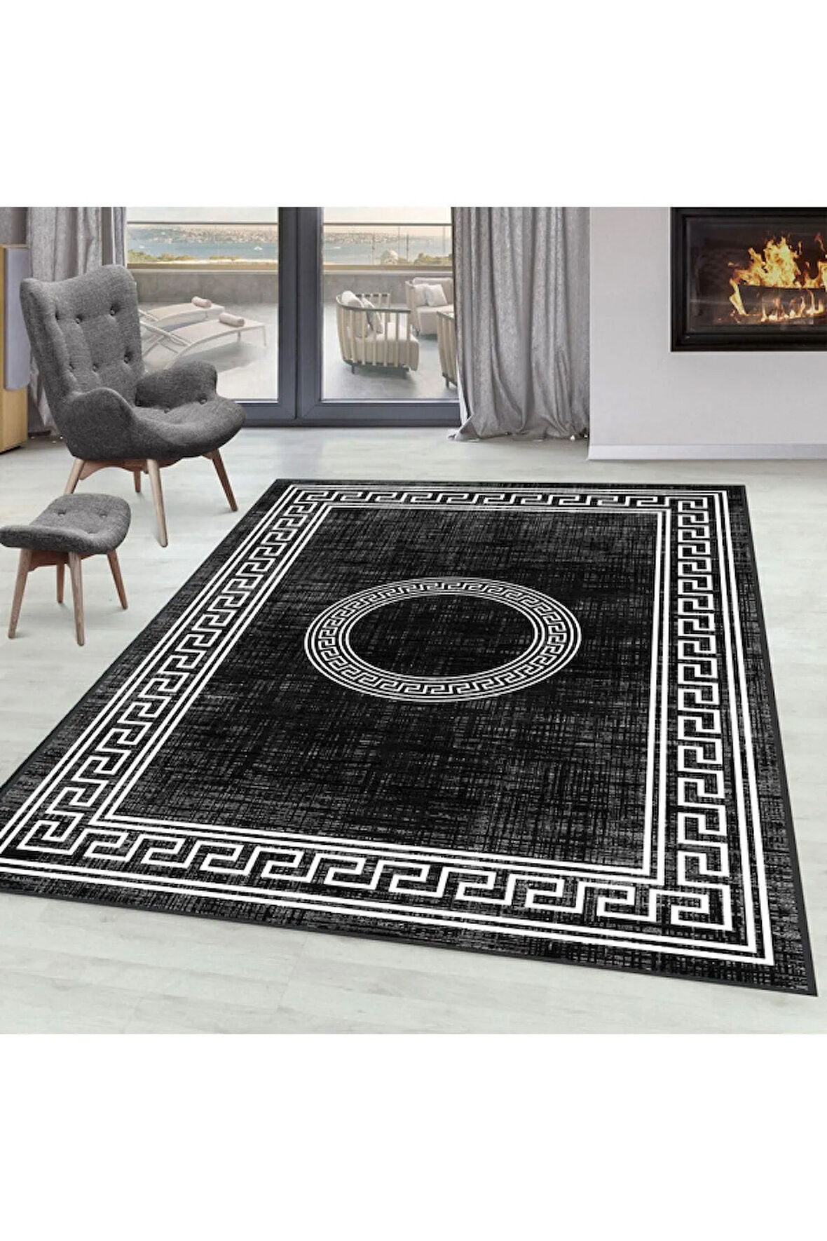 Dijital Baskı Yıkanabilir Kaymaz Taban Salon Halısı Ve Yolluk RVG0074-SD586