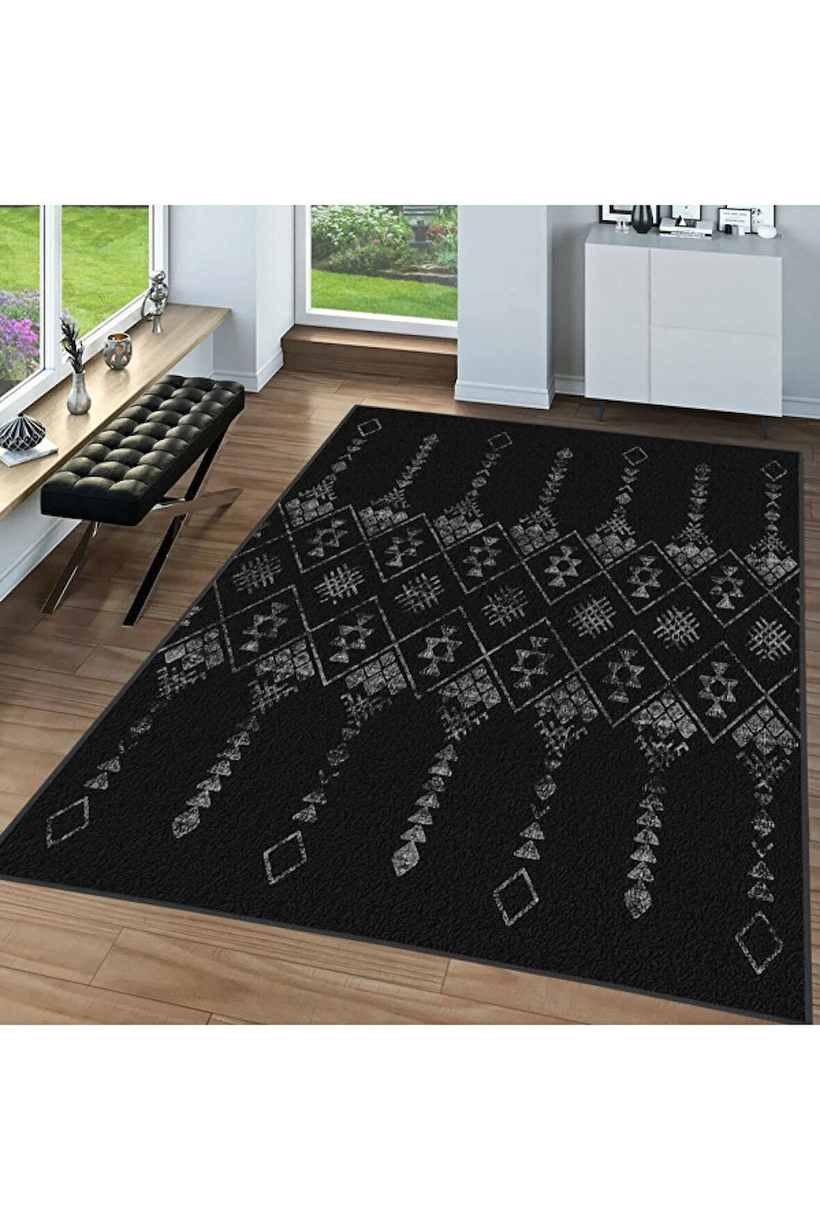 Dijital Baskı Yıkanabilir Kaymaz Taban Salon Halısı Ve Yolluk RVG0075-SD614