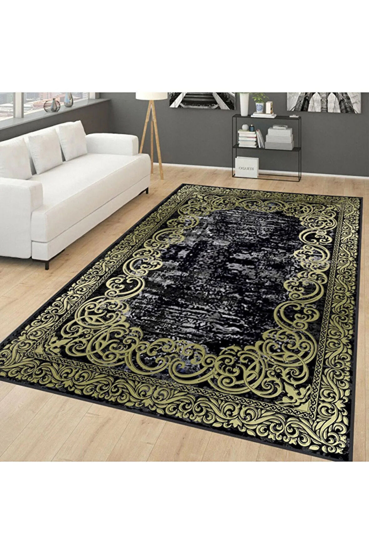 Dijital Baskı Yıkanabilir Kaymaz Taban Salon Halısı Ve Yolluk RVG0079-SD786