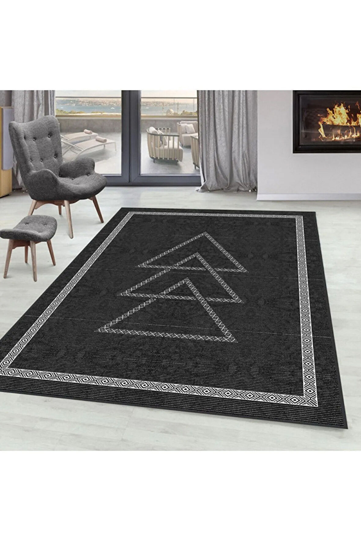 Dijital Baskı Yıkanabilir Kaymaz Taban Salon Halısı Ve Yolluk RVG0100-SD1064