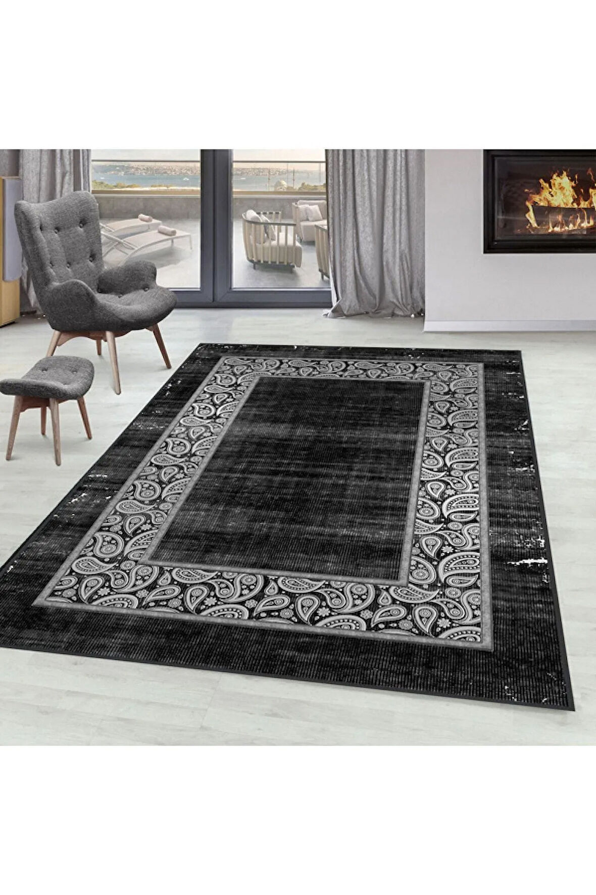 Dijital Baskı Yıkanabilir Kaymaz Taban Salon Halısı Ve Yolluk RVG0102-SD1076