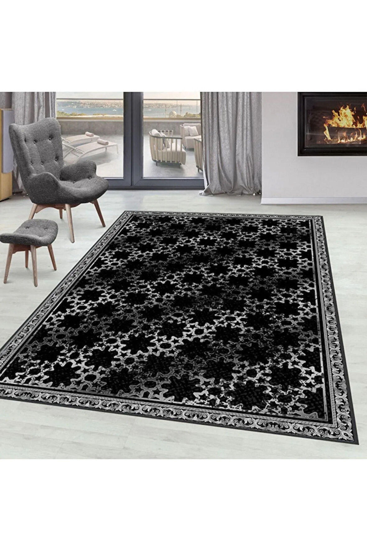 Dijital Baskı Yıkanabilir Kaymaz Taban Salon Halısı Ve Yolluk RVG0105-SD1113