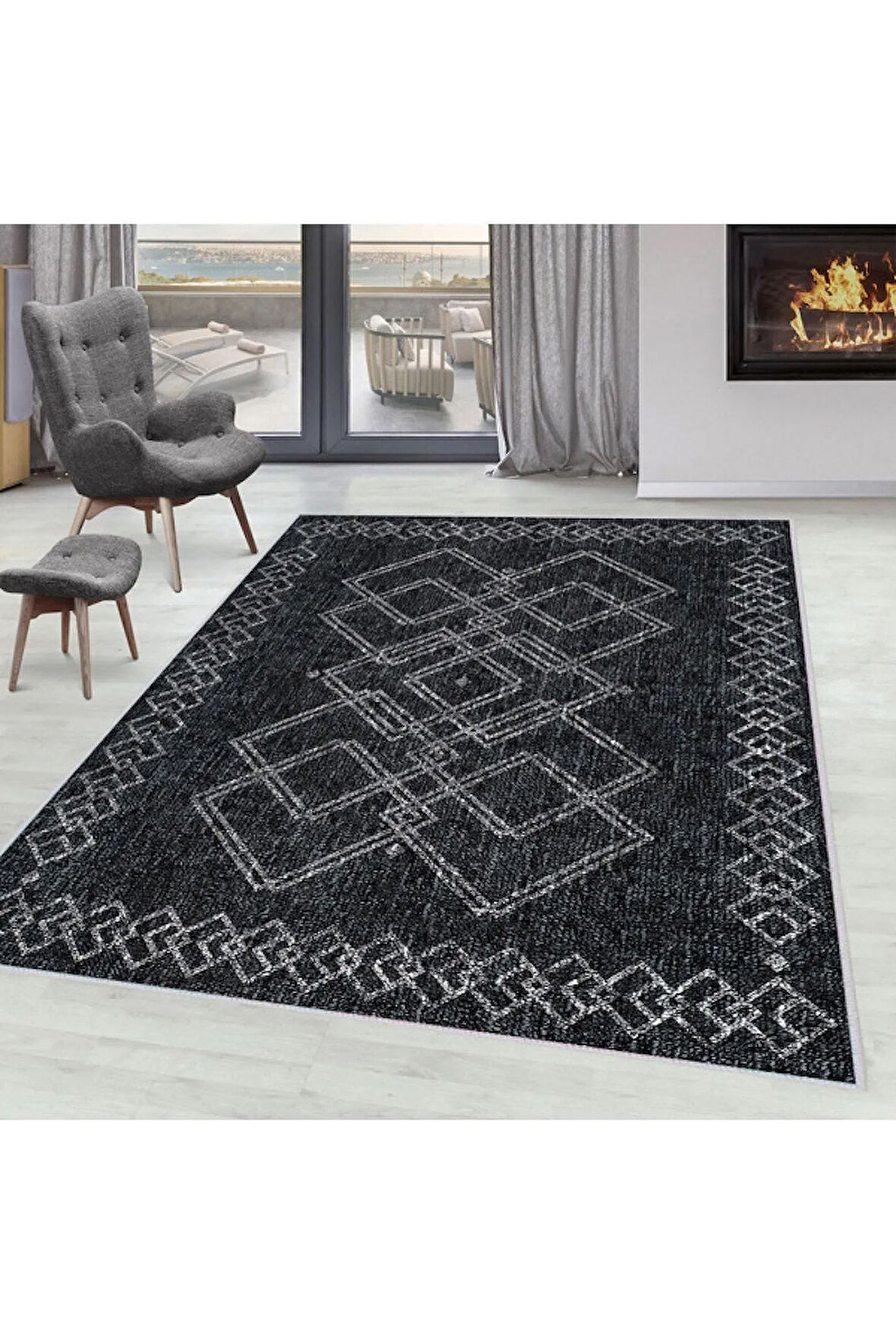 Dijital Baskı Yıkanabilir Kaymaz Taban Salon Halısı Ve Yolluk RVG0115-SM31