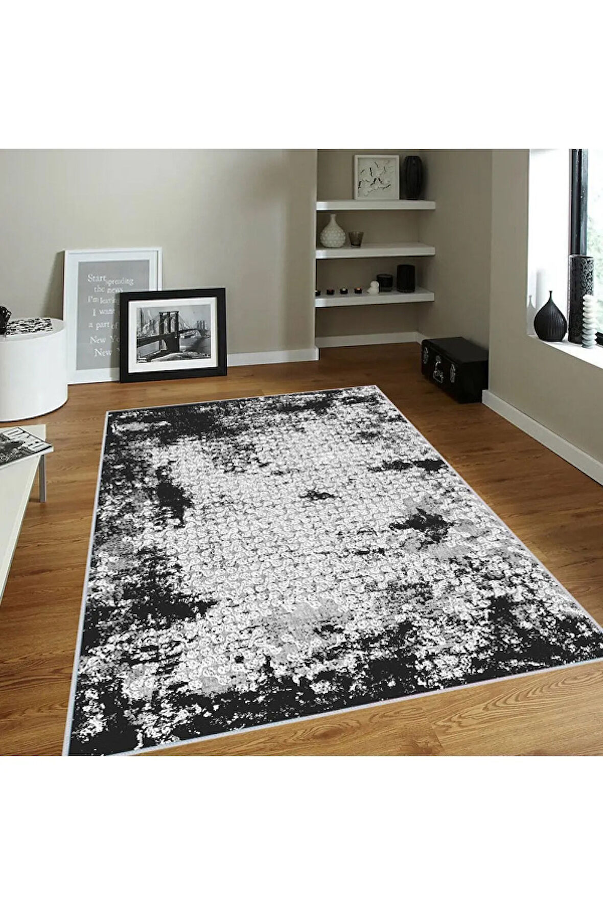 Dijital Baskı Yıkanabilir Kaymaz Taban Salon Halısı Ve Yolluk RVG0124-SD896