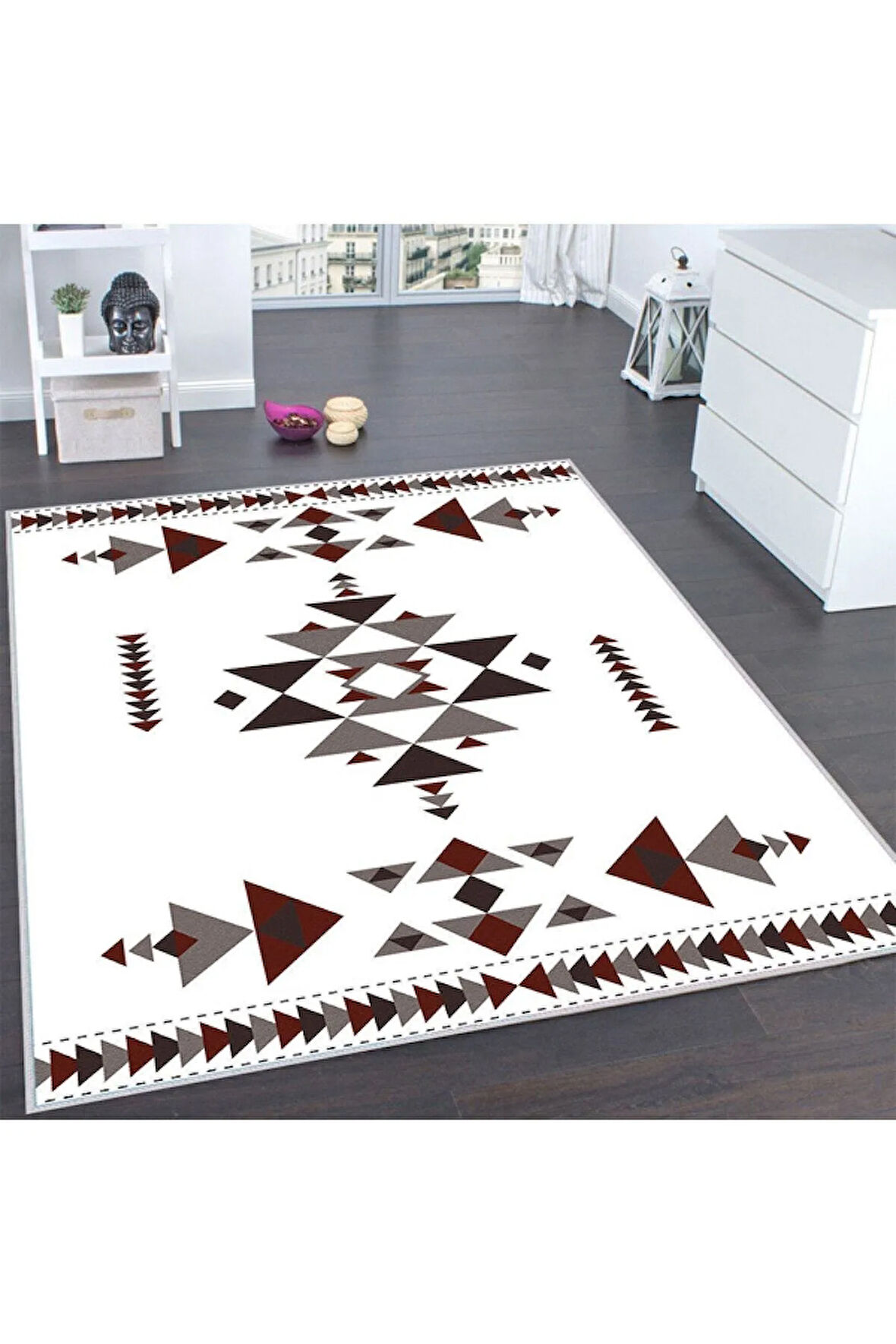 Dijital Baskı Yıkanabilir Kaymaz Taban Salon Halısı Ve Yolluk RVG0133-SD1062