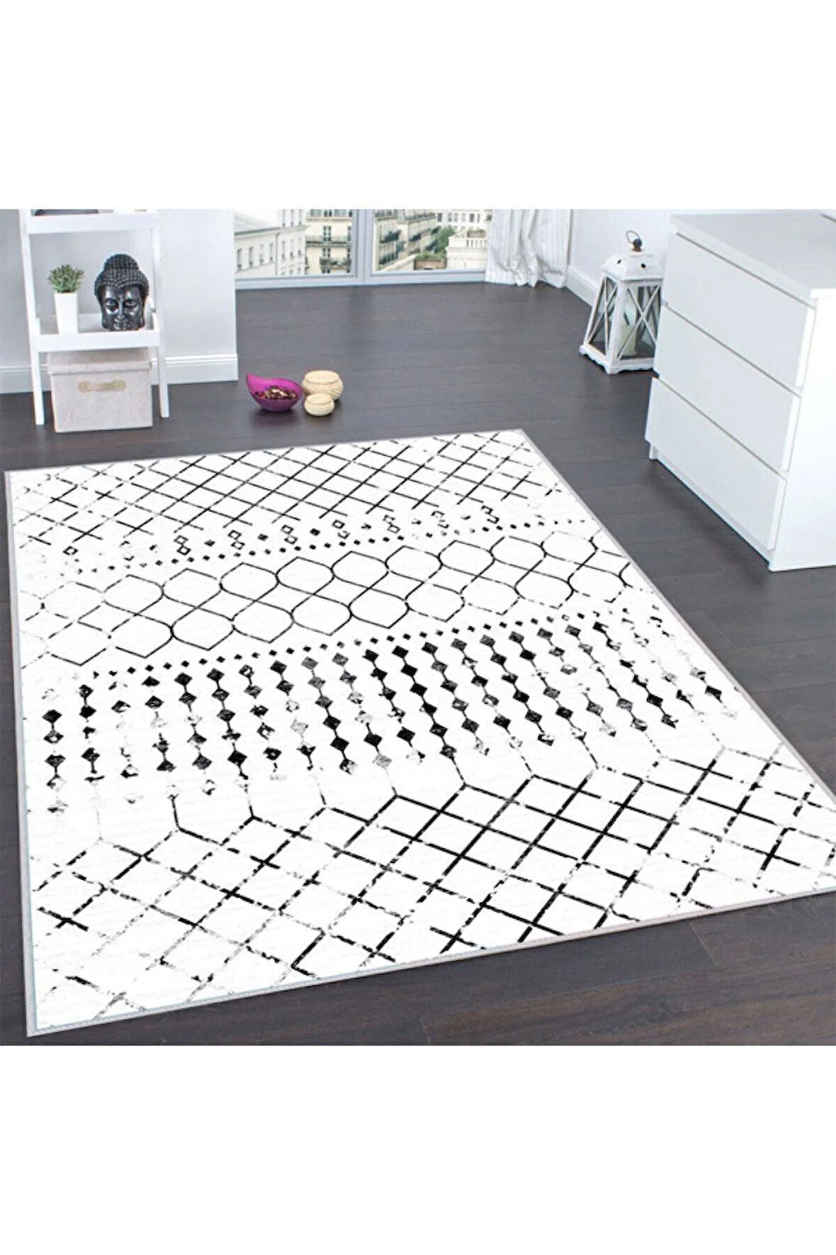 Dijital Baskı Yıkanabilir Kaymaz Taban Salon Halısı Ve Yolluk RVG0135-SD1170