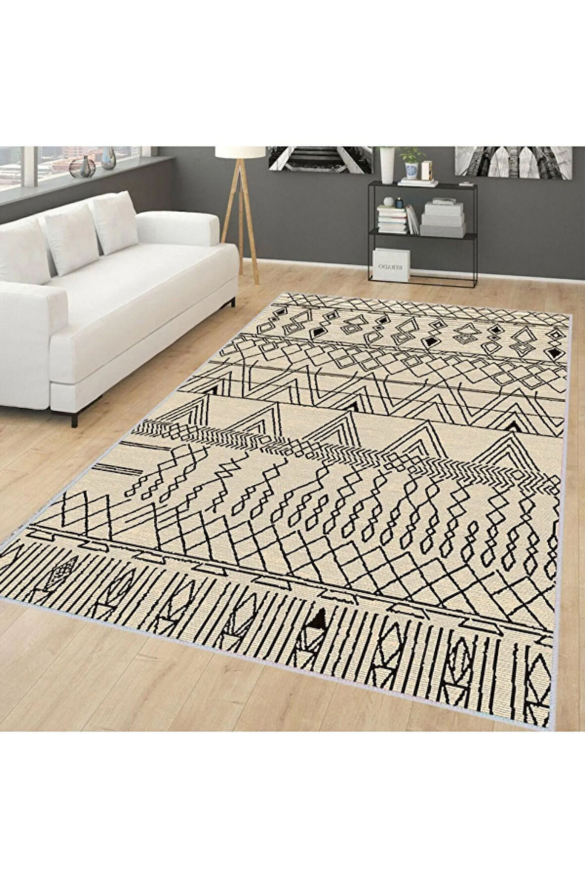 Dijital Baskı Yıkanabilir Kaymaz Taban Salon Halısı Ve Yolluk RVG0142-SD944